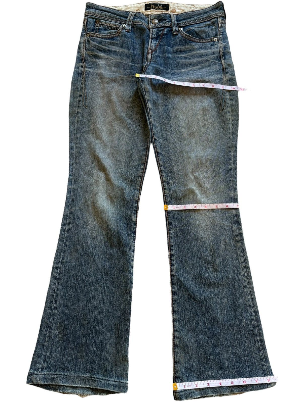 Japanese Brand SALES🔥Vintage Japanese Mud Wash Distressed Flare Jeans Size 30" / US 8 / IT 44 - 14 Thumbnail