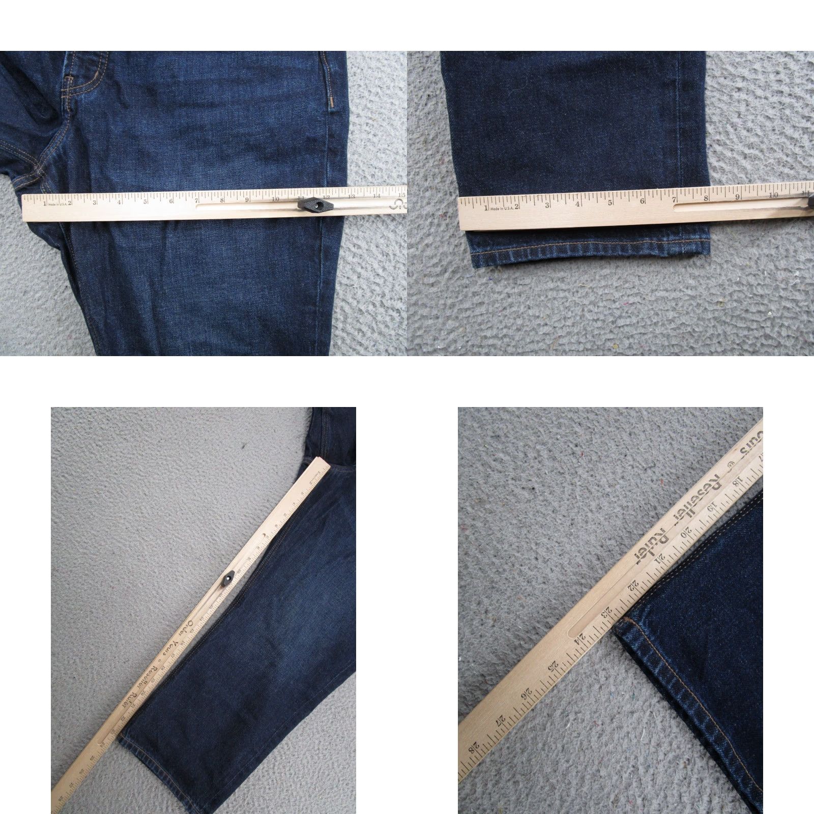 Old Navy Old Navy Denim Jeans High Rise Slouchy Straight Button Fly 16P Petite Women Blue 5-Pocket Style Jeans Size 38" / US 16 / IT 52 - 8 Thumbnail