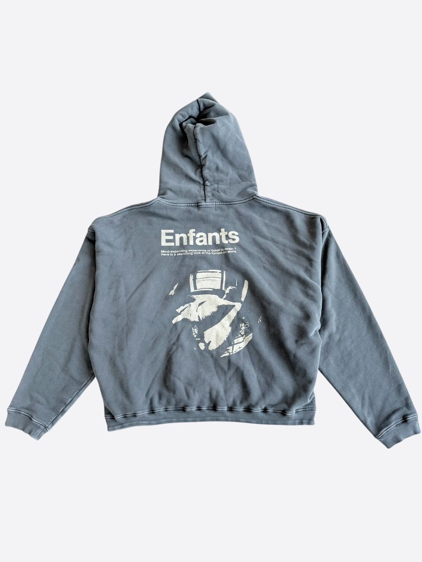 Enfants Riches Deprimes Faded Black & White Turned On World Hoodie Size US XL / EU 56 / 4 - 2 Thumbnail
