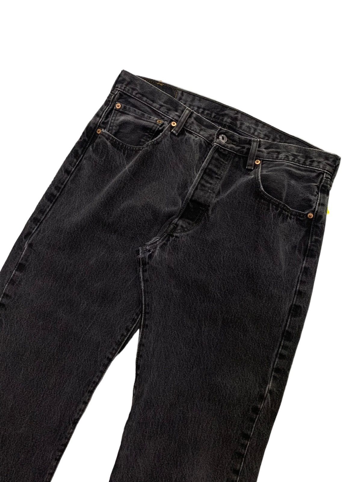 LVC × Levi's × Vintage Vintage Levis 501 faded super black distressed jeans pants Size US 34 / EU 50 - 6 Thumbnail
