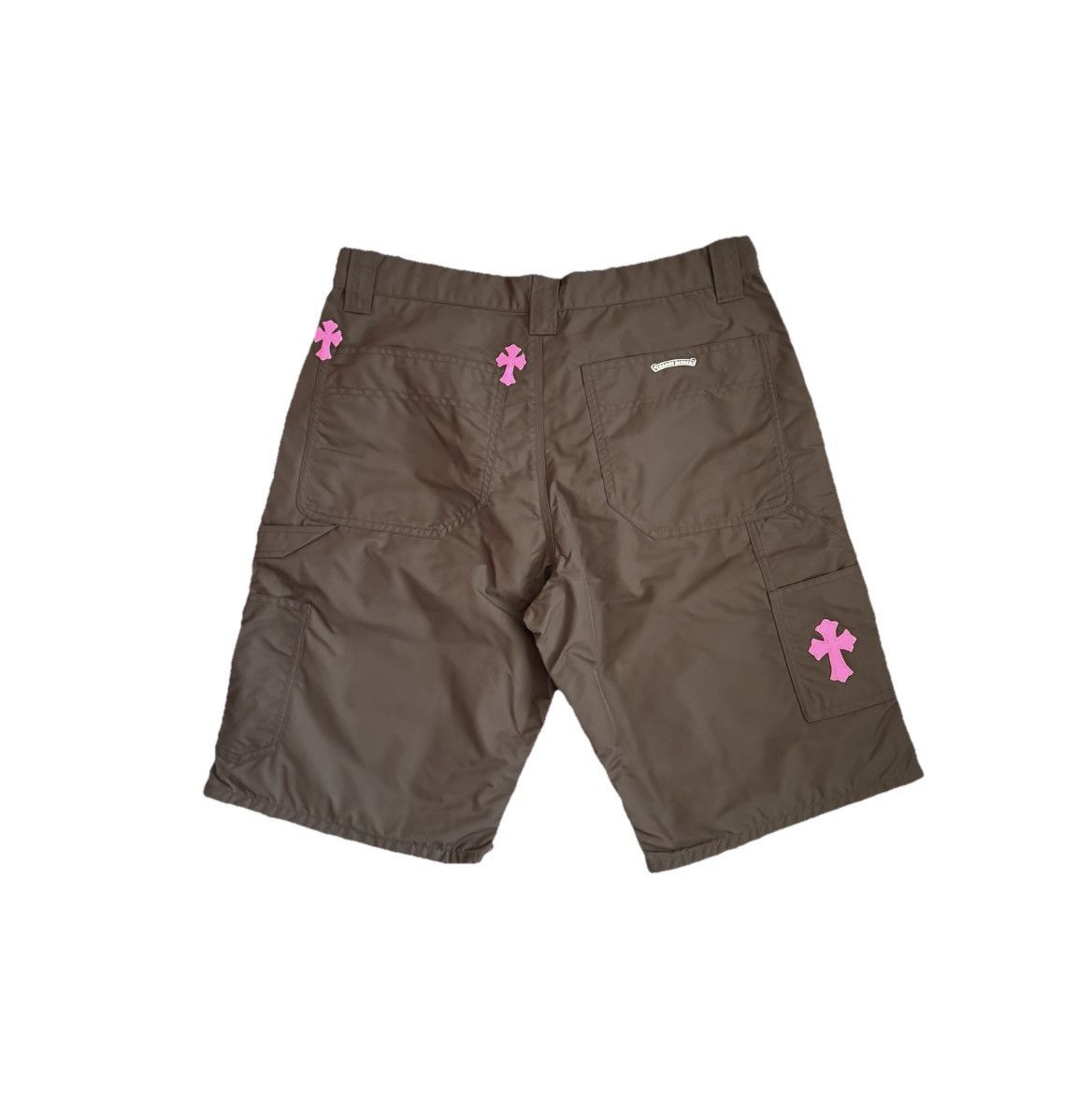 Chrome Hearts 1/1 CARPENTER NYLON LEATHER SHORTS PINK CROSS (RARE) Size US 33 - 1 Thumbnail