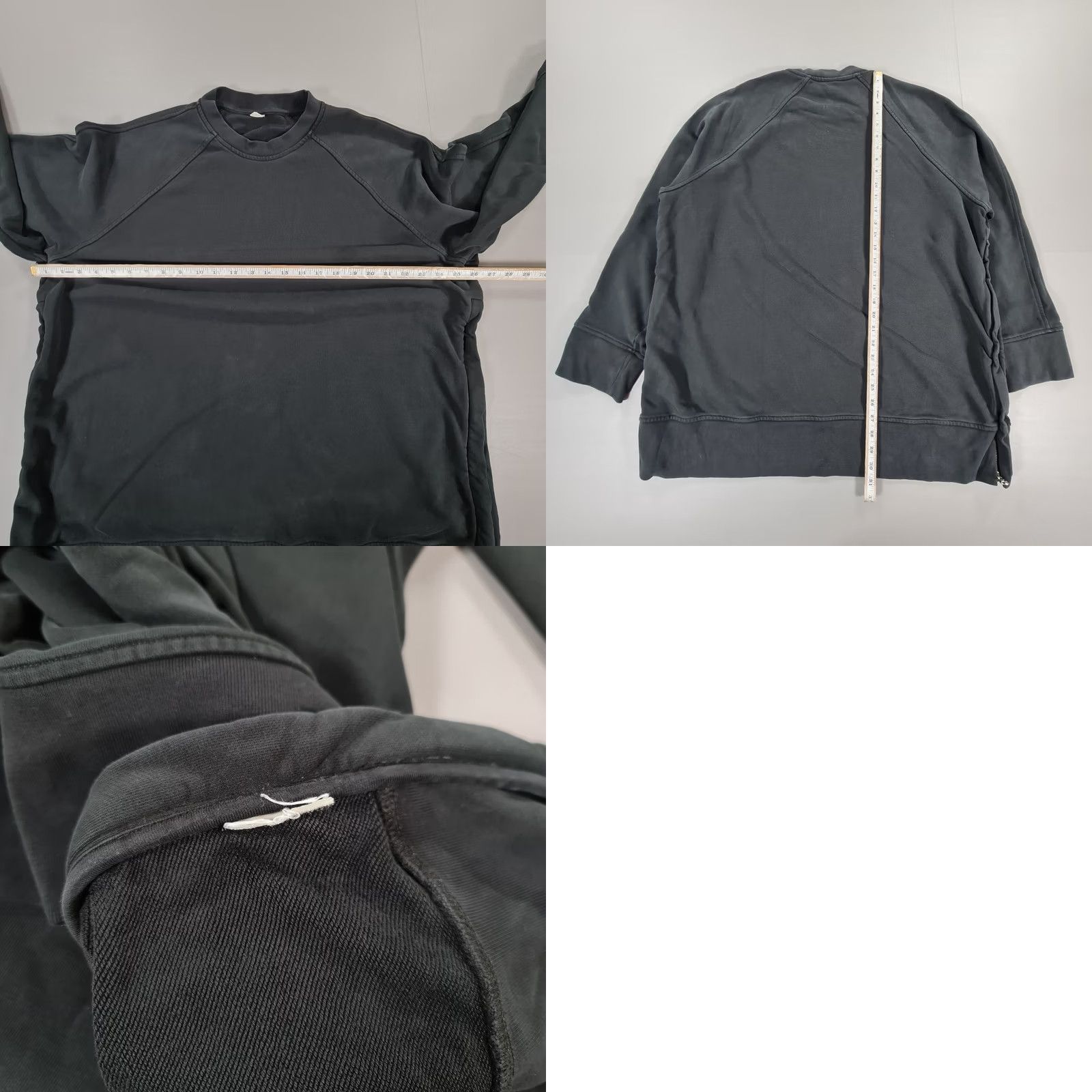 Arket Arket Sweatshirt Black M / L Relaxed Fit Crew Neck Long Sleeve - Logo Accents, Cotton, Pullover, Regular Size, Women’s Shirt/Dept: Women Size L / US 10 / IT 46 - 8 Thumbnail