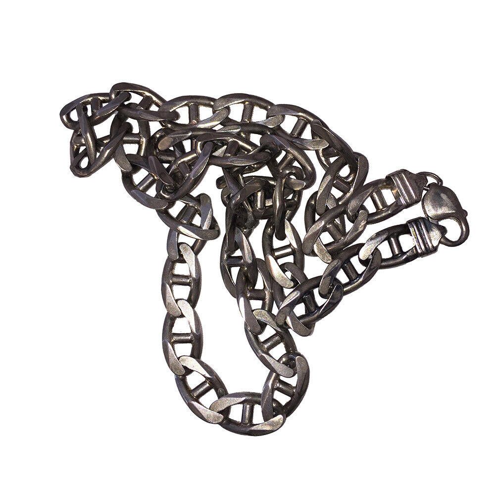 Designer Italian Sterling Twisted Mariner Link Chain Necklace Size ONE SIZE - 4 Thumbnail