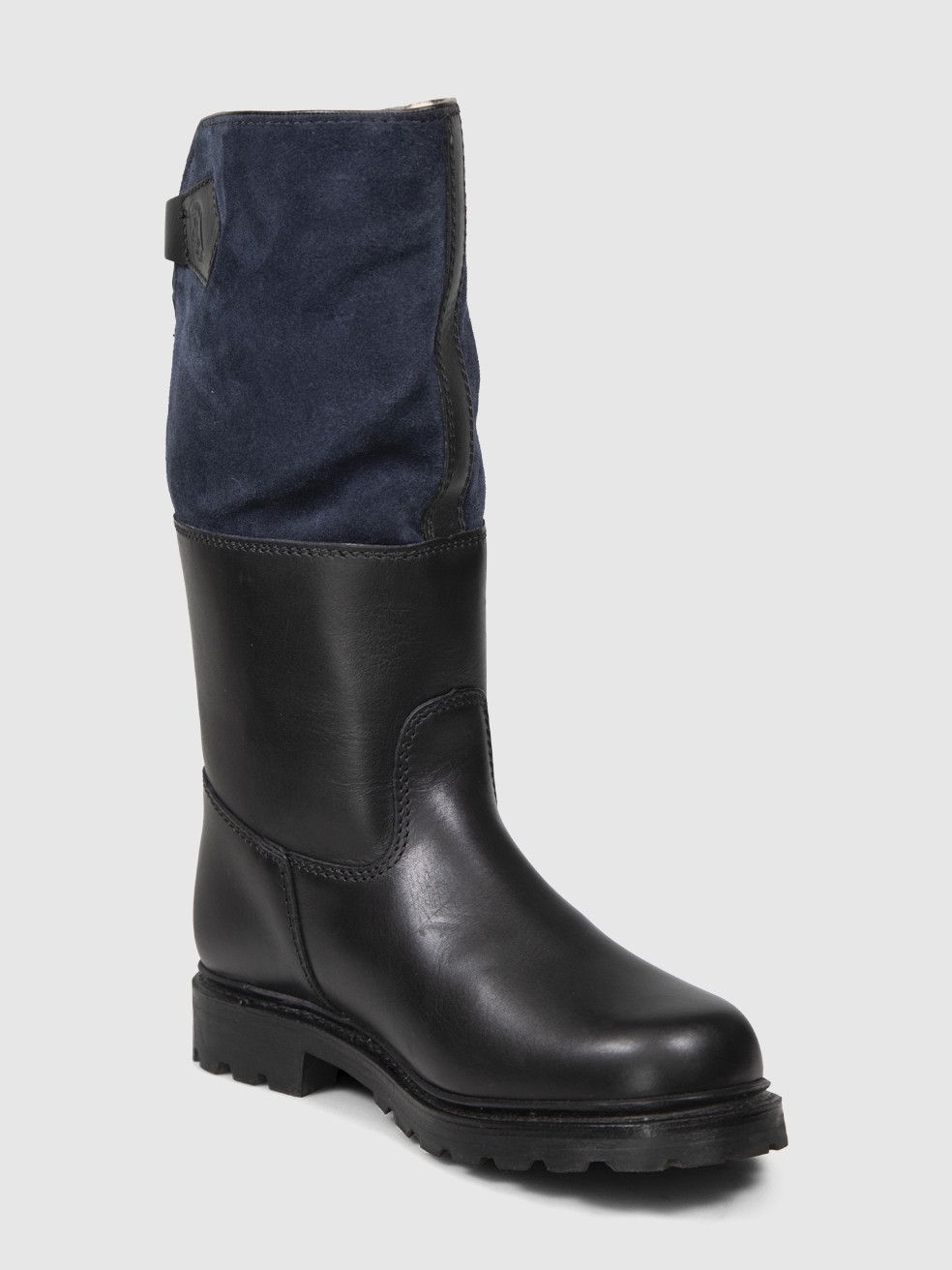 Ludwig Reiter Black & Navy Shearling Lined Boots Size US 6.5 / IT 36.5 - 1 Thumbnail