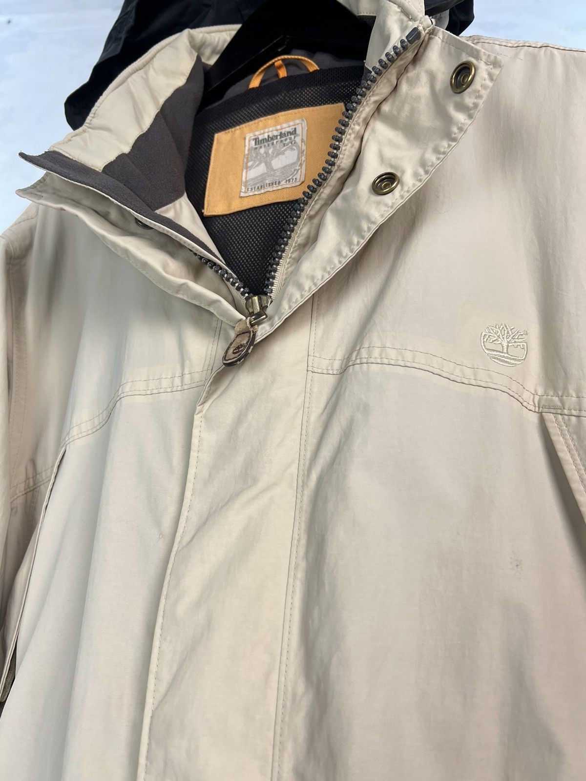 Timberland Vintage Timberland Beige Jacket Size M - L Size US L / EU 52-54 / 3 - 4 Thumbnail