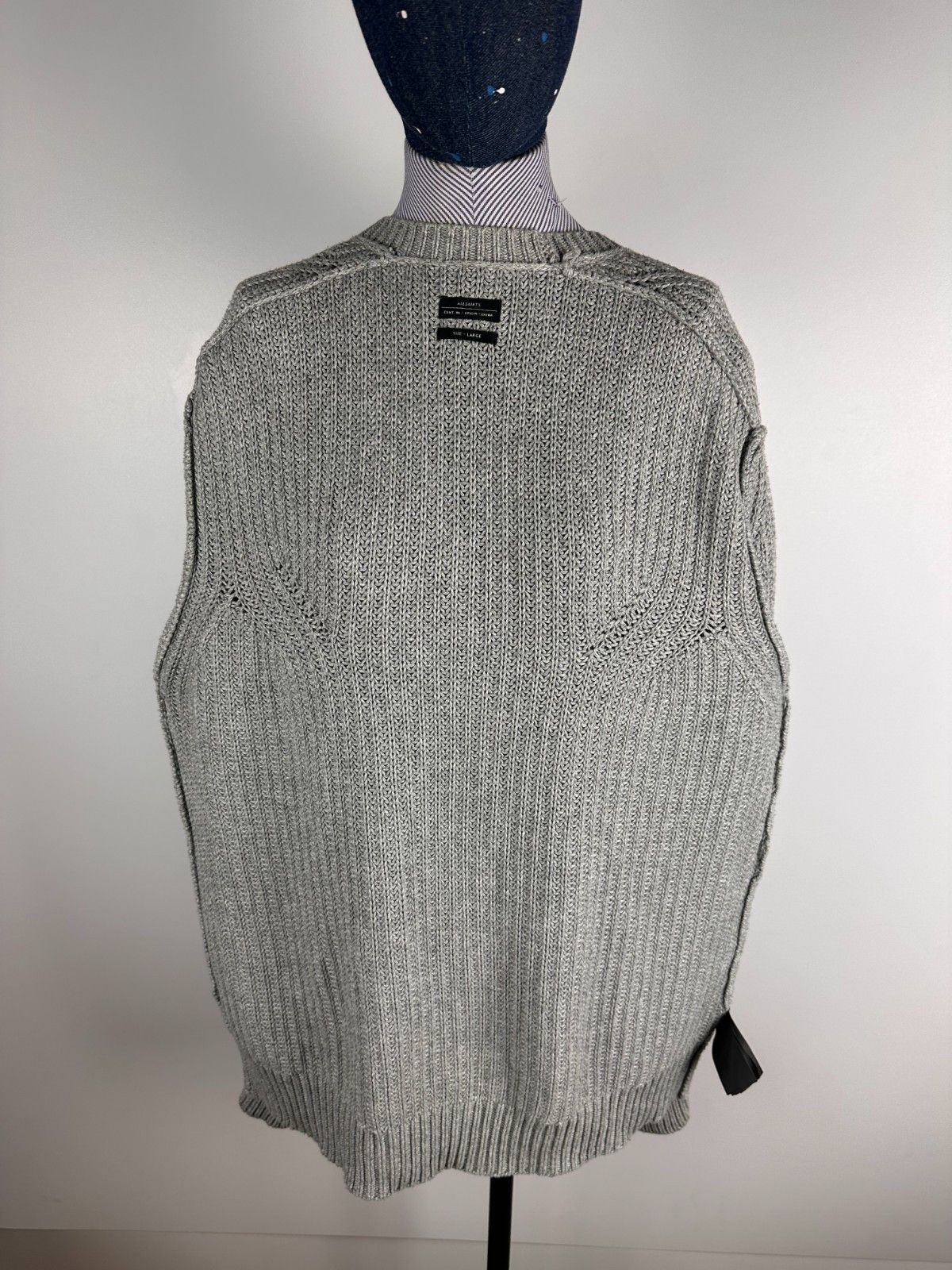 Allsaints All Saints Cardigan Womens Knitted Long Open Sweater Size L Size L / US 10 / IT 46 - 7 Thumbnail