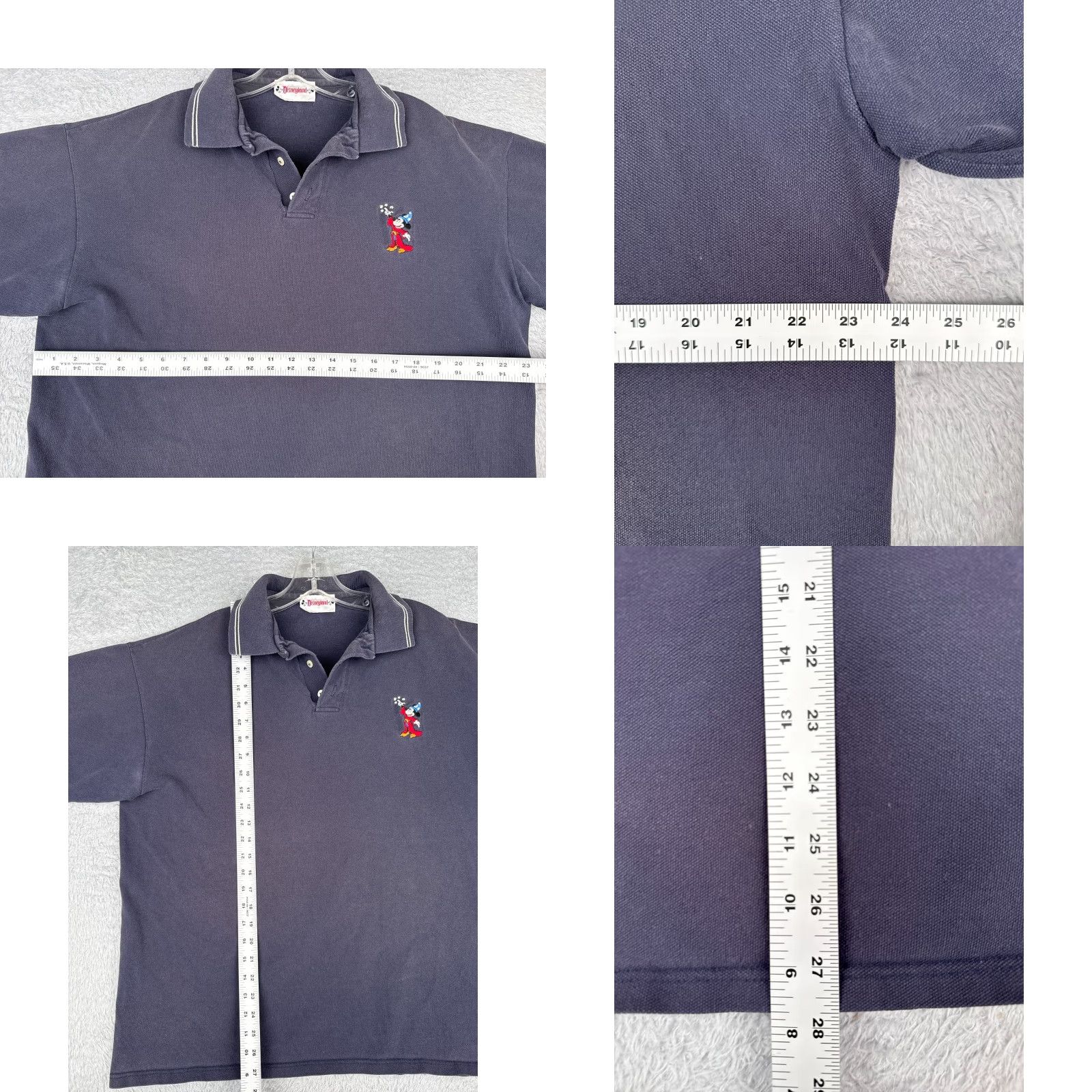Disney VINTAGE Disney Polo Shirt Men Short Sleeve Blue XL Disney Mickey Mouse Polo, 100% Cotton, Button-Down, Logo Embroidered Mens Polo 90s Theme? Size US XL / EU 56 / 4 - 8 Thumbnail