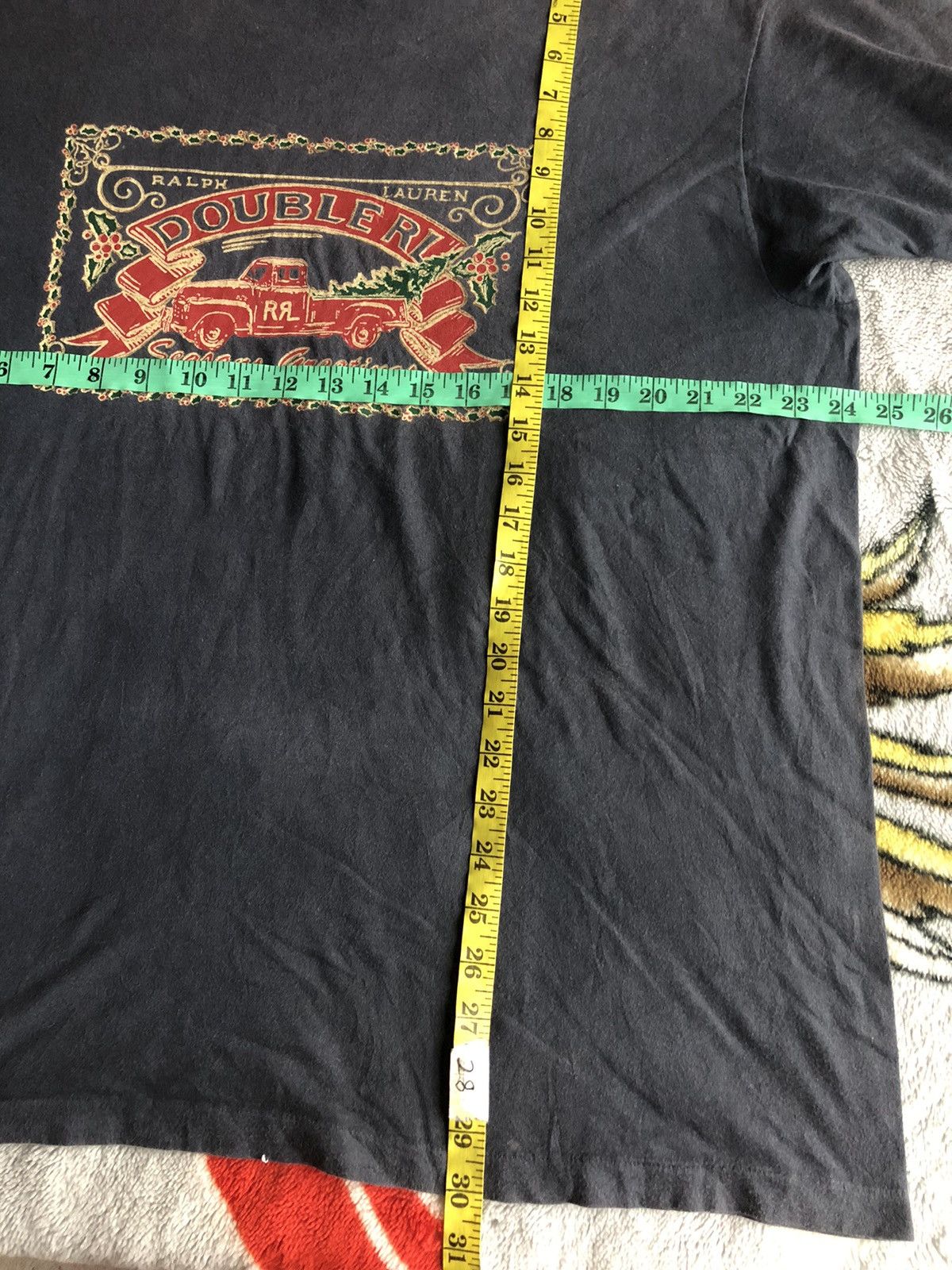 Ralph Lauren Vintage RL Double RL Design Shirt Faded Te Size US XXL / EU 58 / 5 - 7 Thumbnail
