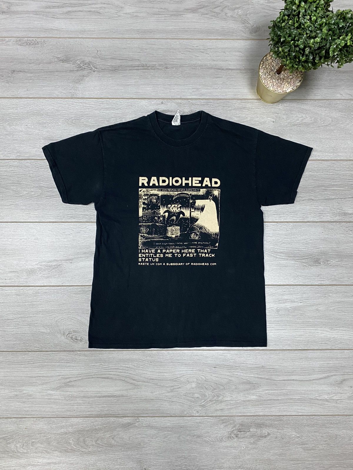 Vintage Vintage Y2K Radiohead - Ice Caps Melting Size US L / EU 52-54 / 3 - 2 Thumbnail