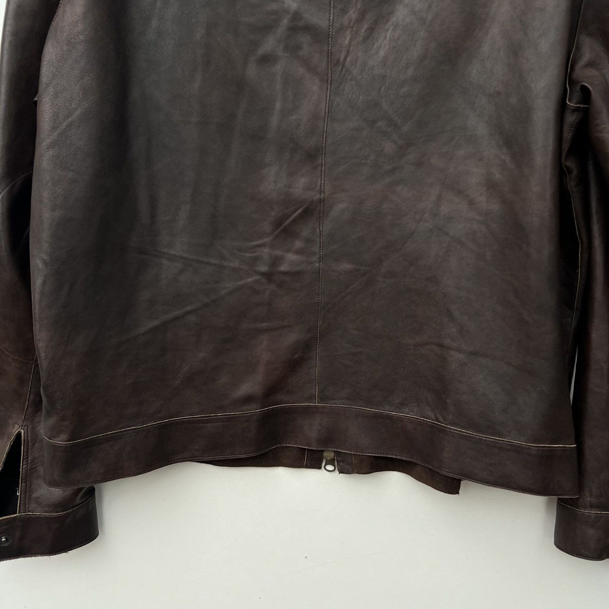 Gieves & Hawkes GIEVES & HAWKES leather jacket vintage Size US L / EU 52-54 / 3 - 11 Thumbnail