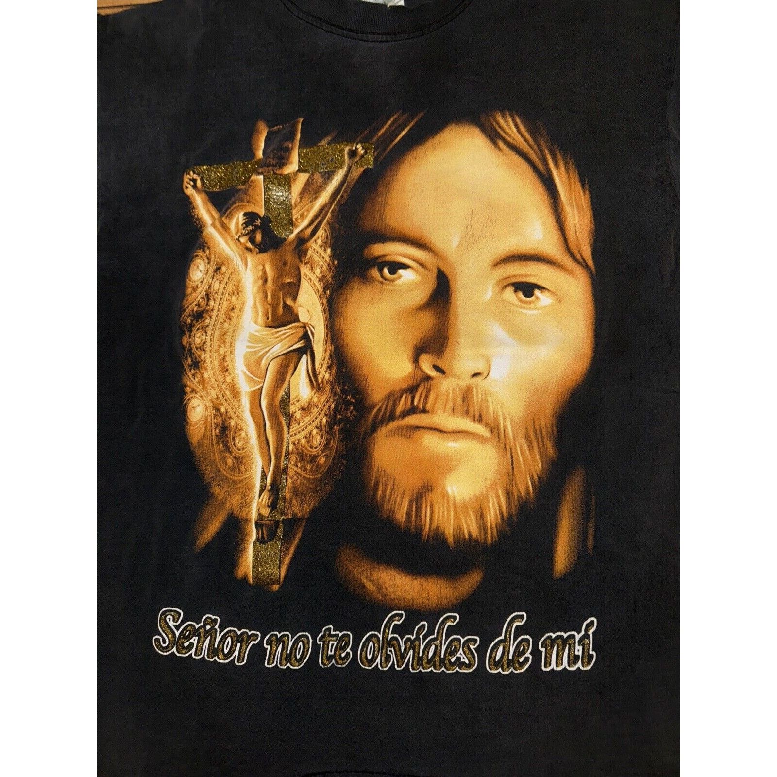 Band Tees × Japanese Brand × Vintage Vintage Rock Revolution Jesus T-Shirt Black Large 20x27.5 Size US L / EU 52-54 / 3 - 2 Thumbnail