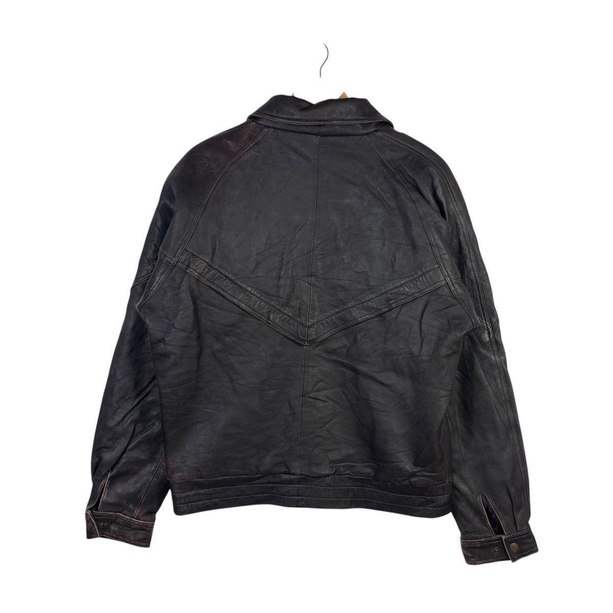 Vintage Vintage Candy Genuine Leather Bomber Jacket Black Quilted Size US L / EU 52-54 / 3 - 4 Thumbnail