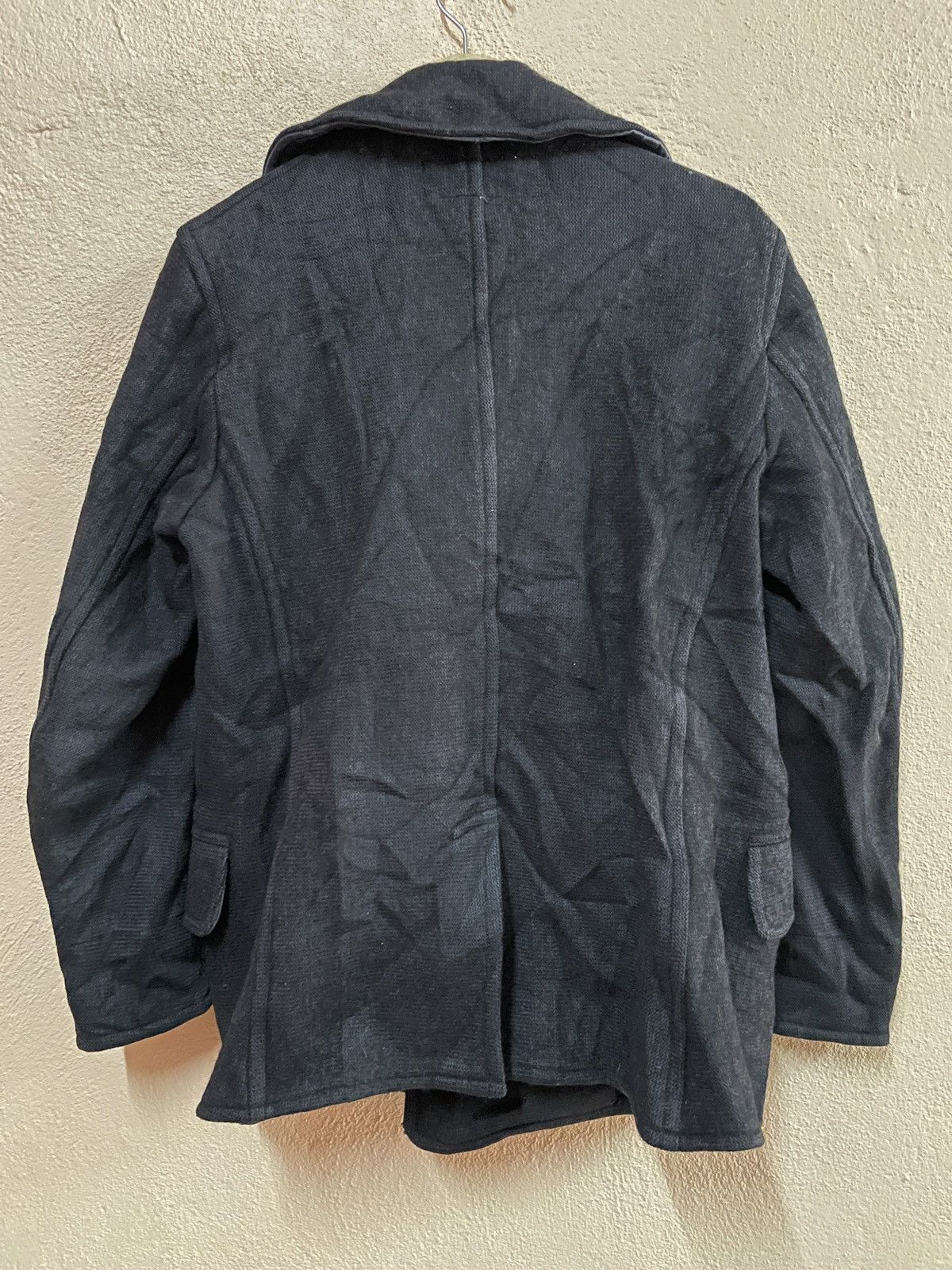 General Research × Naval Clothing Factory Vintage Navy Naval Clothing Factory WW2 Black Wool Pea Coat Size US M / EU 48-50 / 2 - 6 Thumbnail
