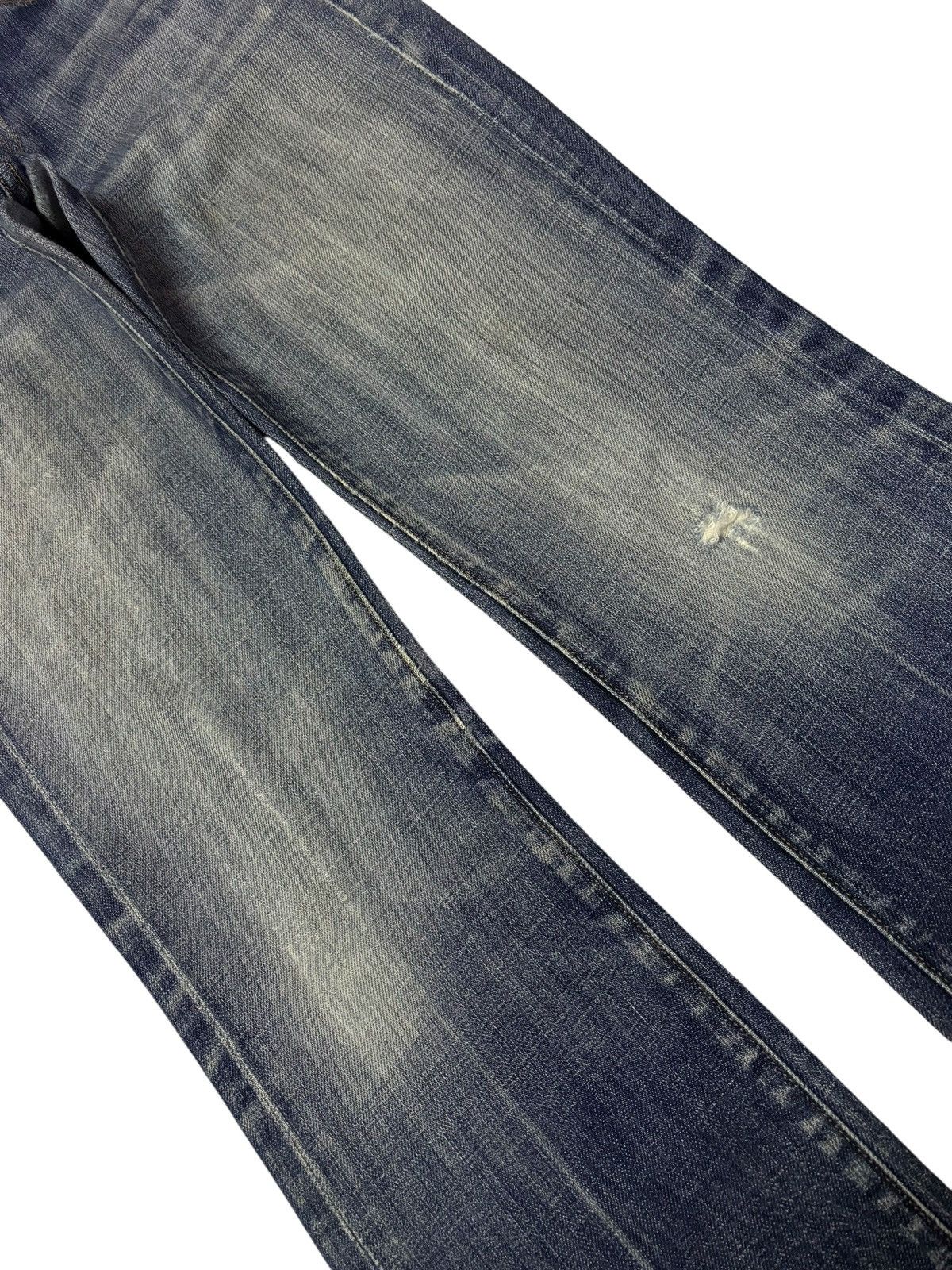 7 For All Mankind Vtg 7 For All Mankind Bootcut Flared Distressed Jeans Size 26" / US 2 / IT 38 - 4 Thumbnail