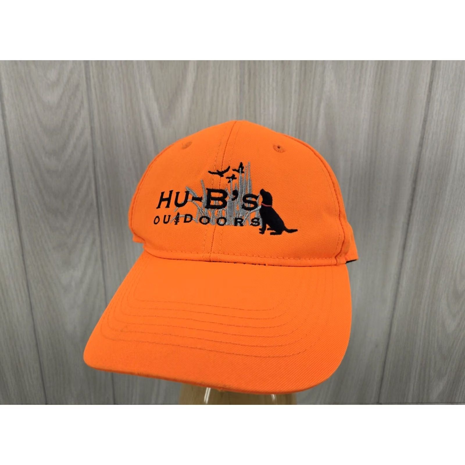 Vintage HU-B's Outdoors Hutners Orange Cap Hat Adjustable 5 Panel Men Orange Adjustable Outdoor Cap Cap Hat Mens Size ONE SIZE - 2 Thumbnail