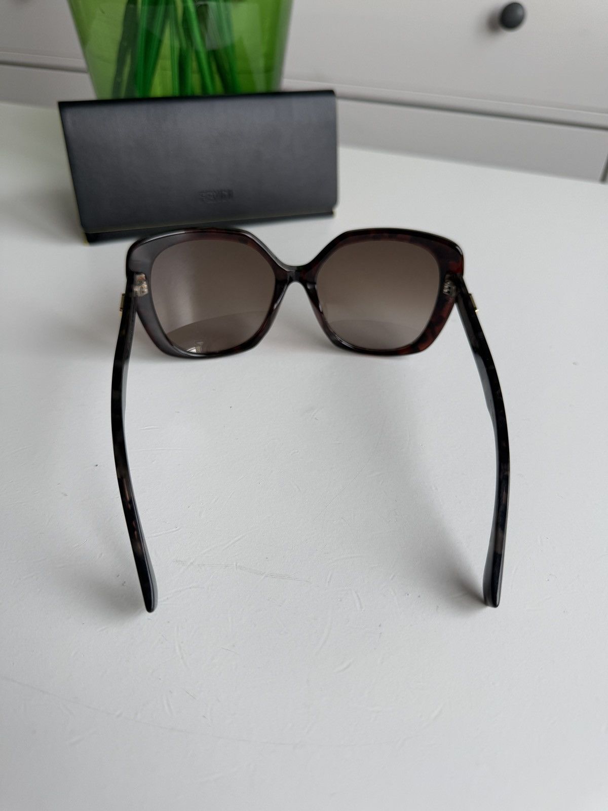Designer × Fendi Vintage y2k Fendi FF logo oversized sunglasses designer 90s Size ONE SIZE - 9 Thumbnail