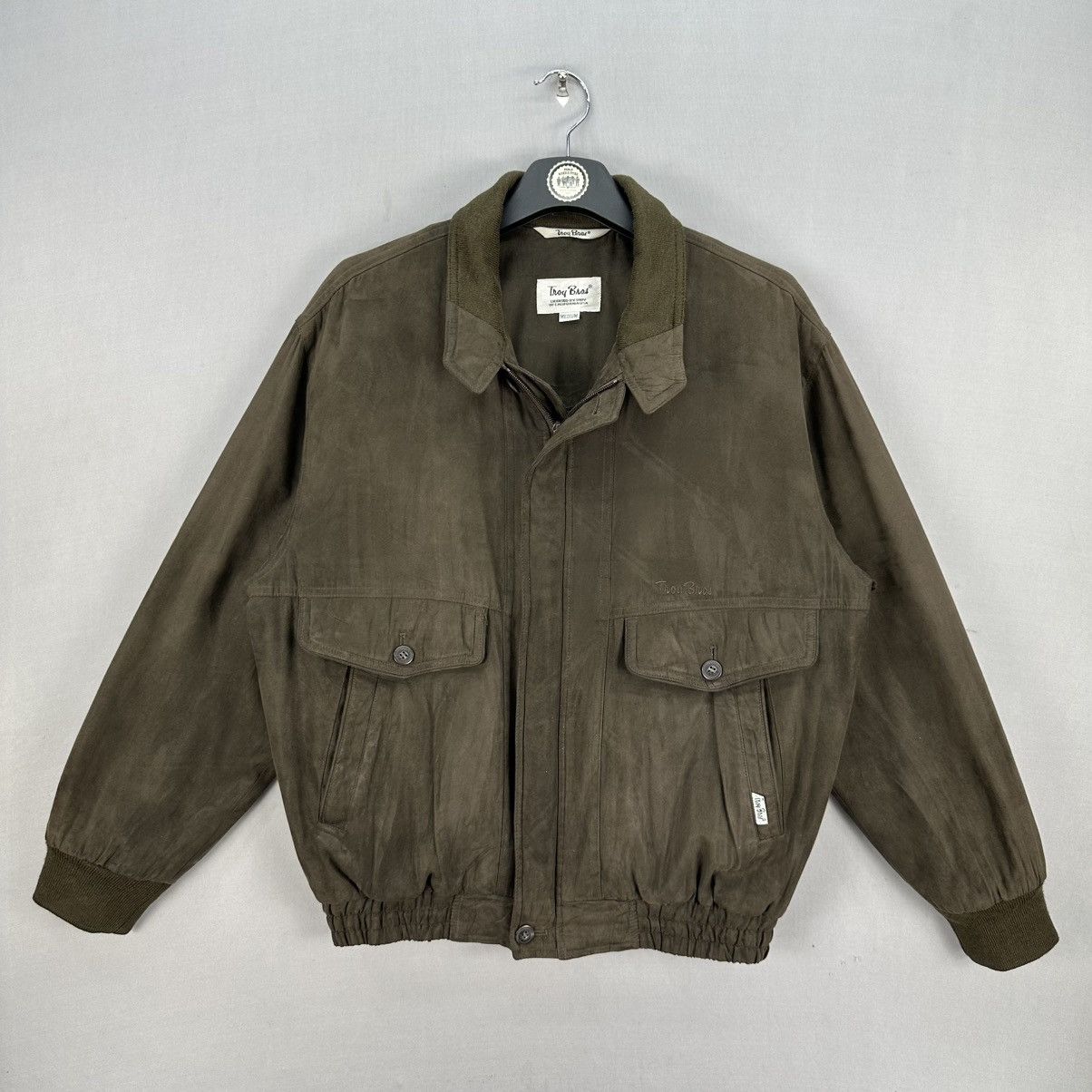 90s Troy Bros フライトジャケット Vintage 90's Troy Bros Japan Casual Zipper Jacket