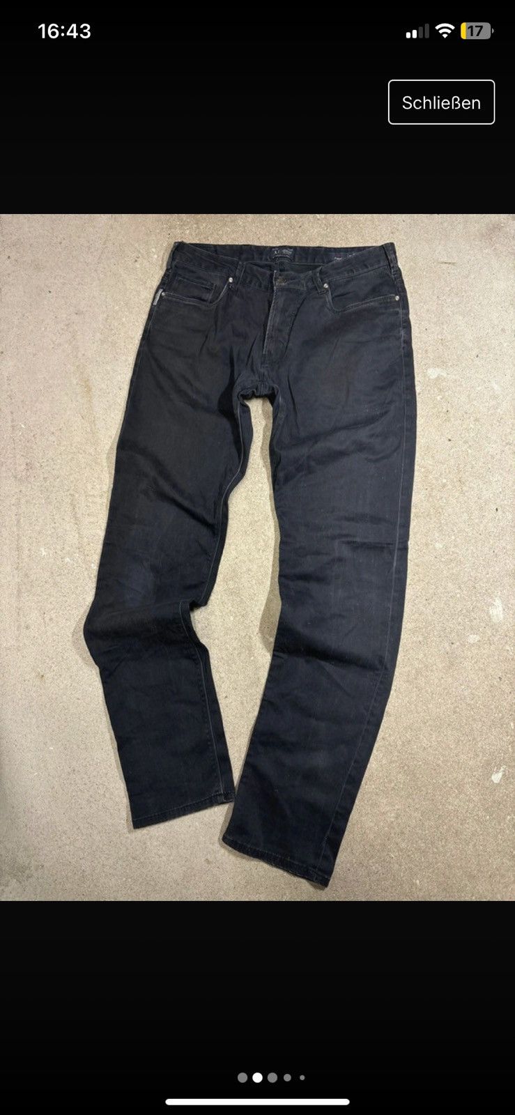 Giorgio Armani Black Vintage Armani Jeans | Wide 33 Length 34 Size US 33 - 4 Thumbnail