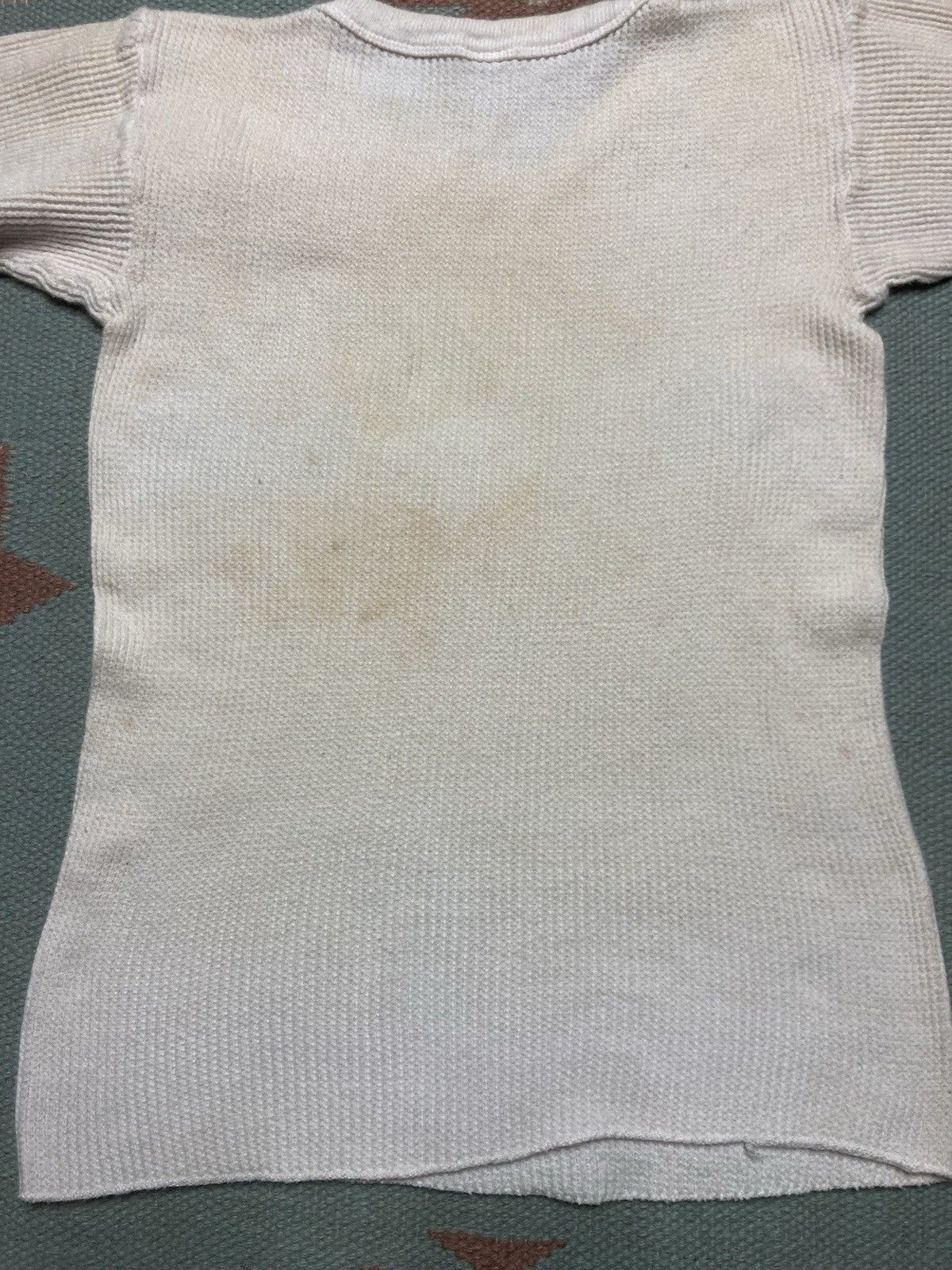 Vintage Vtg 70s waffle knit thermal shirt Kmart cotton blank small Size S / US 4 / IT 40 - 7 Thumbnail