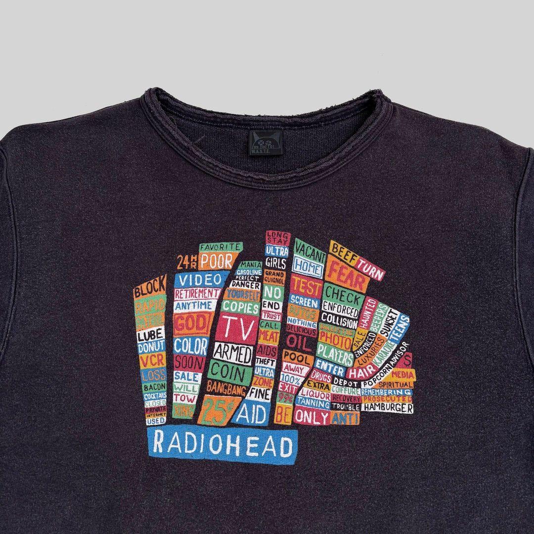 Vintage Radiohead 2000 Vintage WASTE Merch Hail Thief Sweatshirt Size US L / EU 52-54 / 3 - 2 Thumbnail