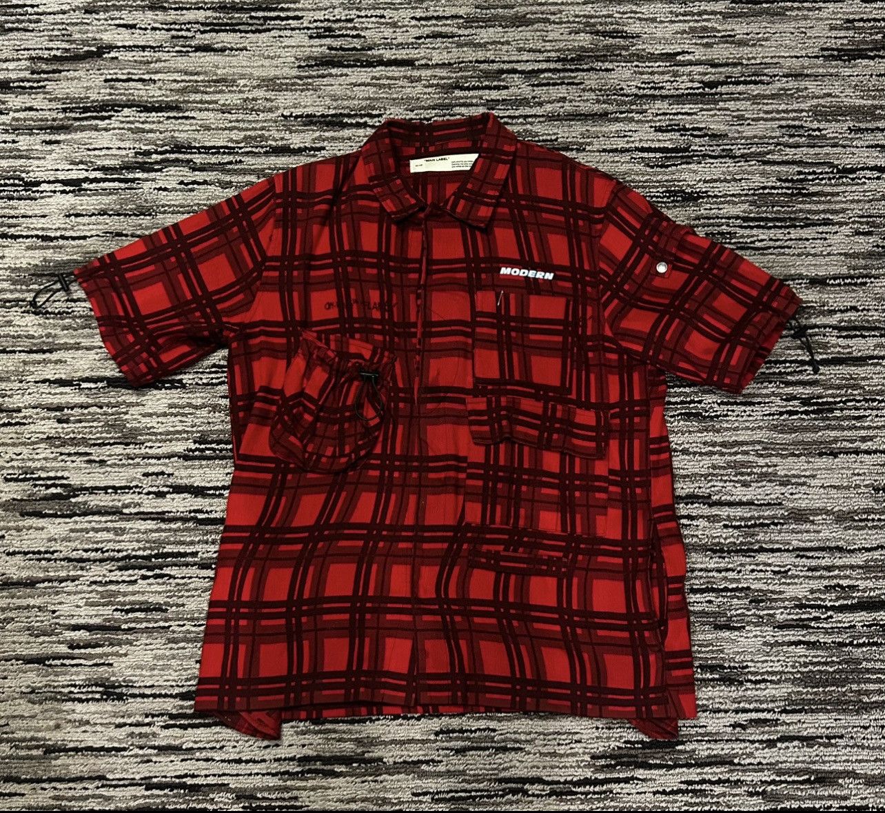Off-White Off-White Spray Paint Flannel Shirt | Grailed