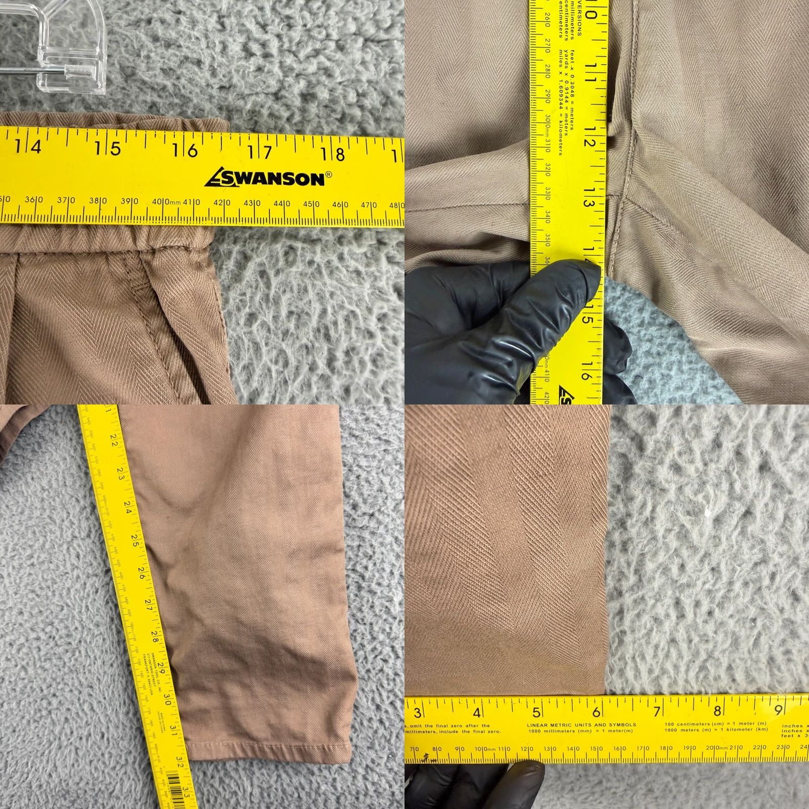 Brunello Cucinelli Brunello Cucinelli Cargo Pants Mens 50 Tan Herringbone Patched Distressed Italy Beige Cargo Pants Mens 33 Regular Tan Herringbone Distressed Italy Size US 33 - 8 Thumbnail