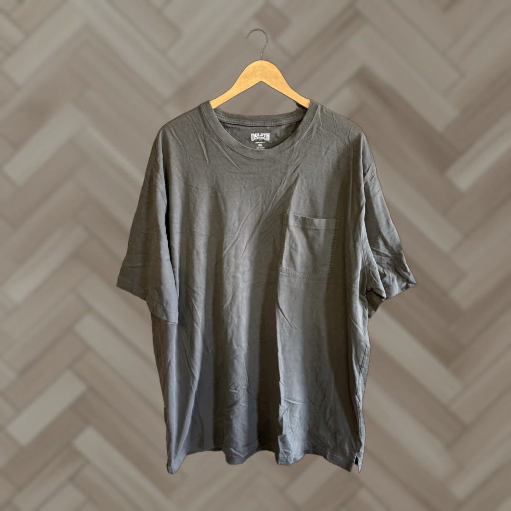 CO Duluth Trading Co Mens Gray Short Sleeve T-shirt 2XL Tall Regular Big & Tall Men's T-Shirt Gray 2XL Tall Size US XXL / EU 58 / 5 - 1 Thumbnail