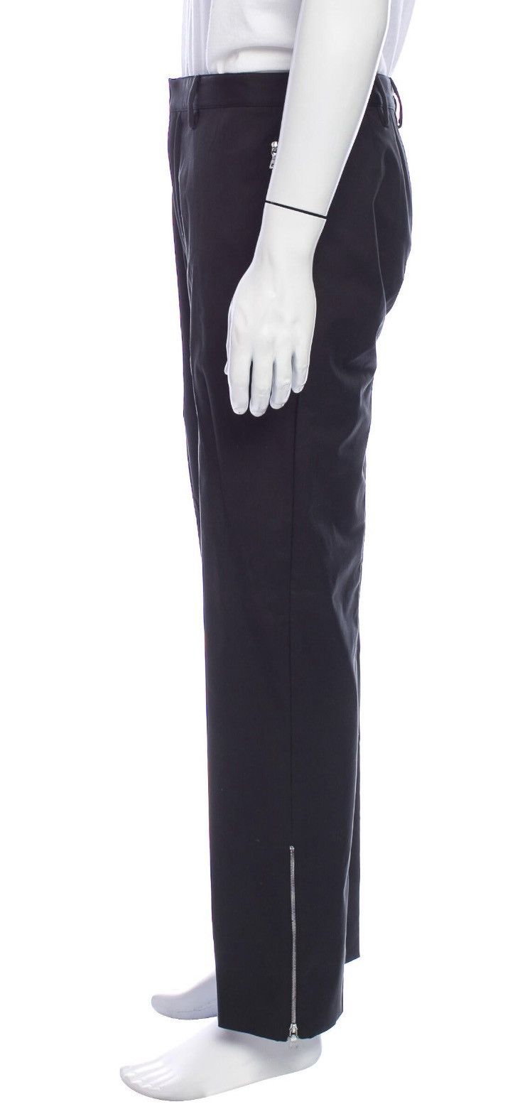 Prada Black Ankle Zipper Pants metal buckle Size US 30 / EU 46 - 2 Thumbnail