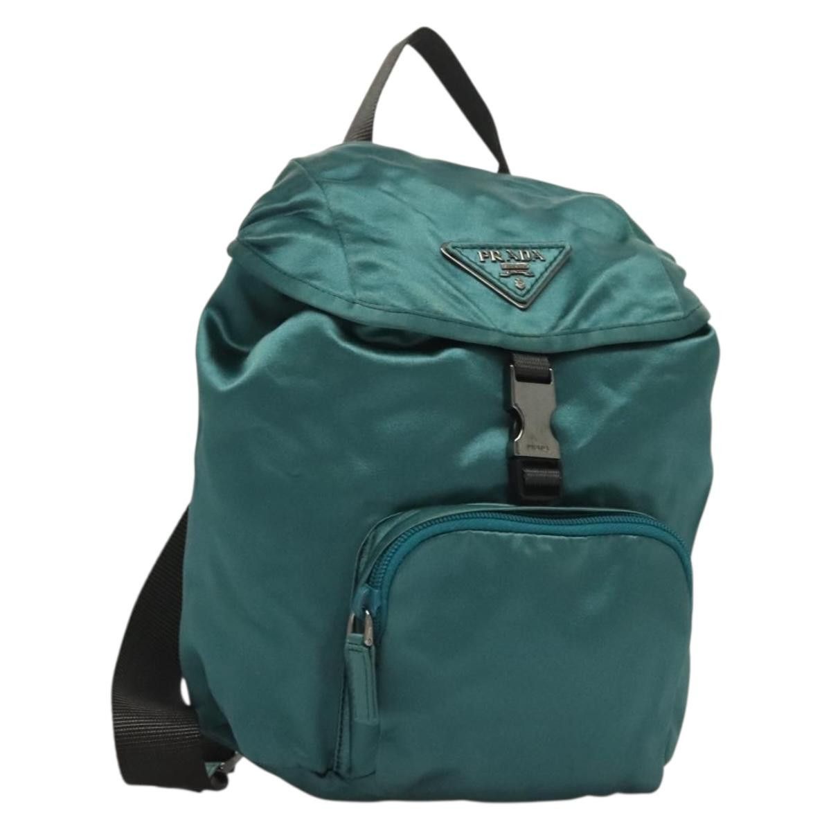 Prada PRADA Backpack Satin Blue Size ONE SIZE - 1 Thumbnail