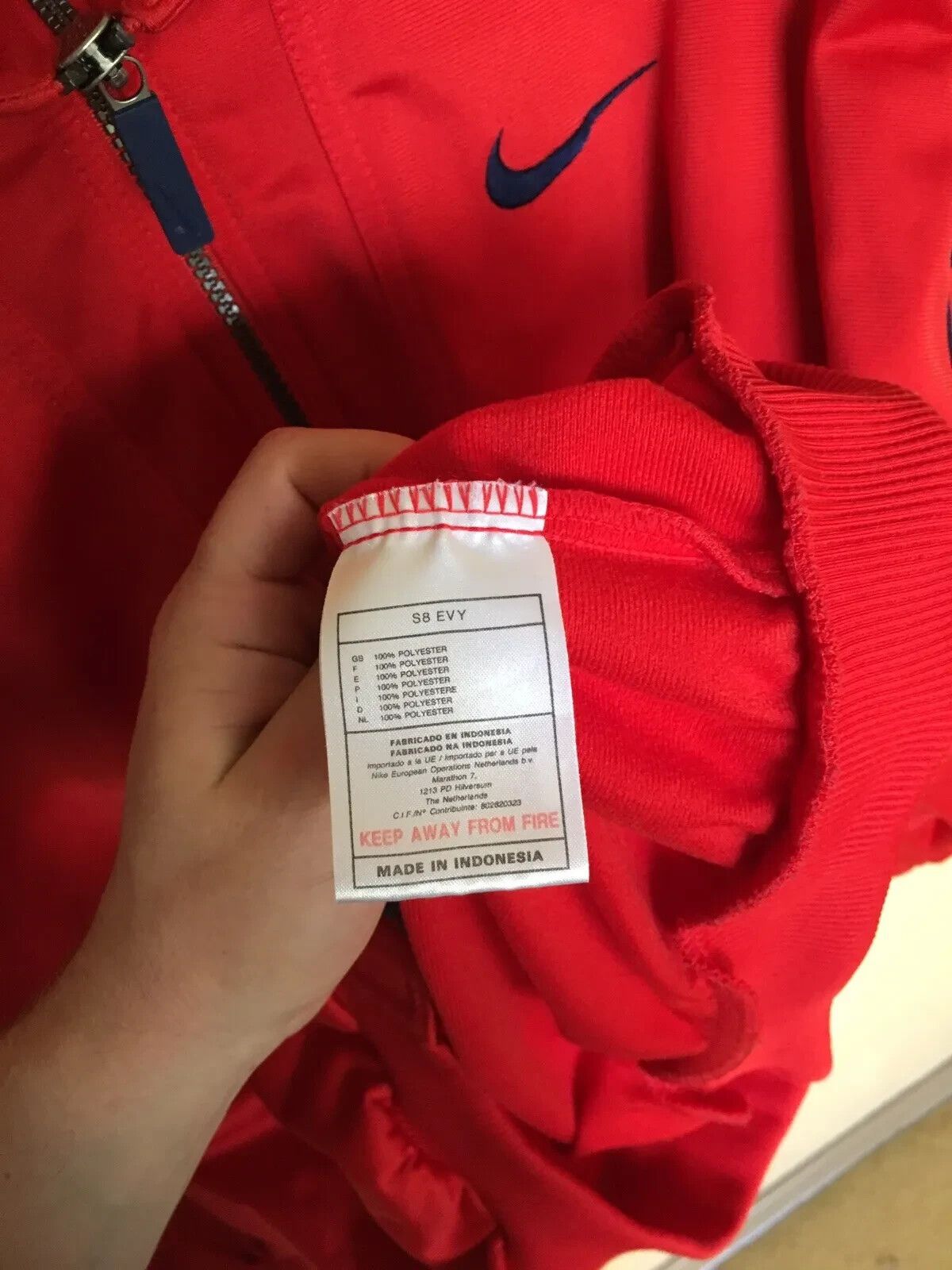 Nike NIKE VINTAGE TRACK JACKET FULL ZIP BIG LOGO USA 1990s BLOKE Size US M / EU 48-50 / 2 - 12 Thumbnail
