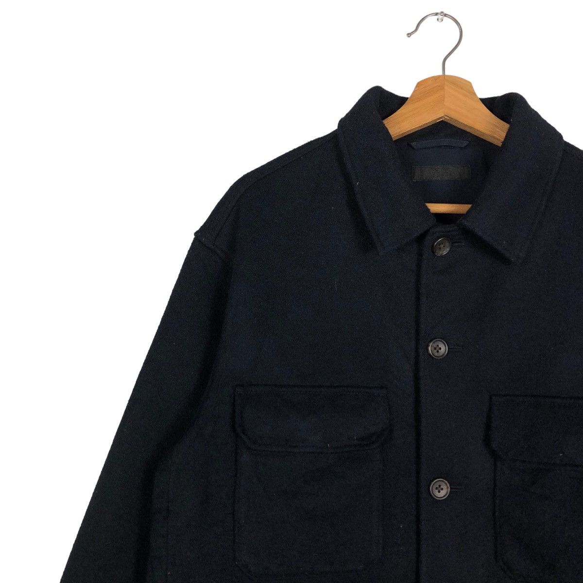 Japanese Brand 🔥Vintage Wool Chore Jacket Uniqlo Japan Issey Miyake Size US L / EU 52-54 / 3 - 7 Thumbnail