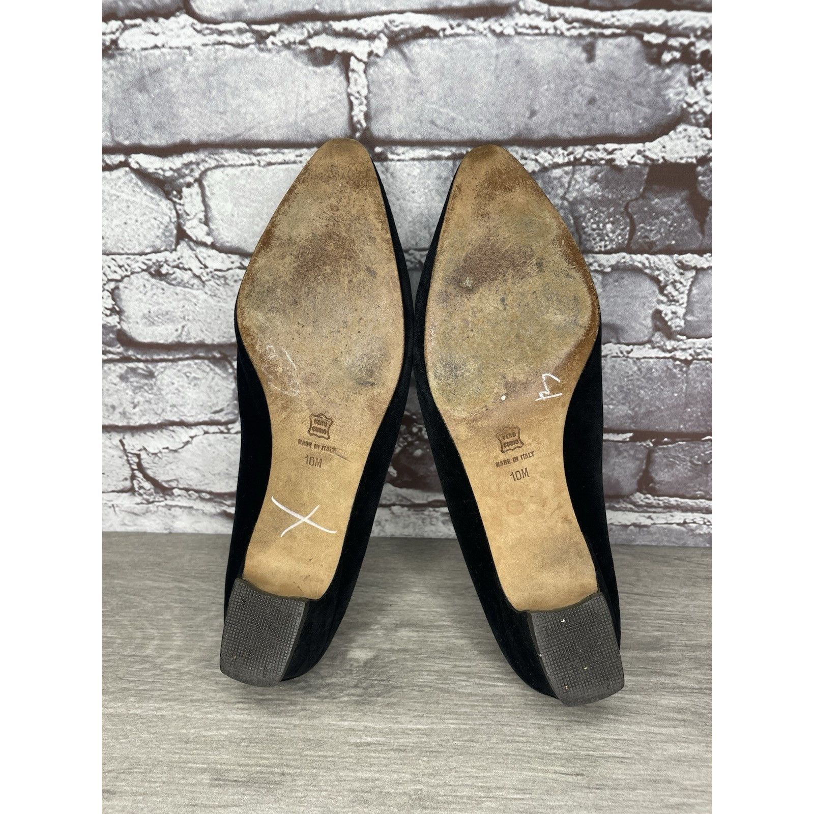 Umbro Umberto Mari Black Suede Leather Slip On Heel Mules Shoes Wo Size US 10 / IT 40 - 7 Thumbnail