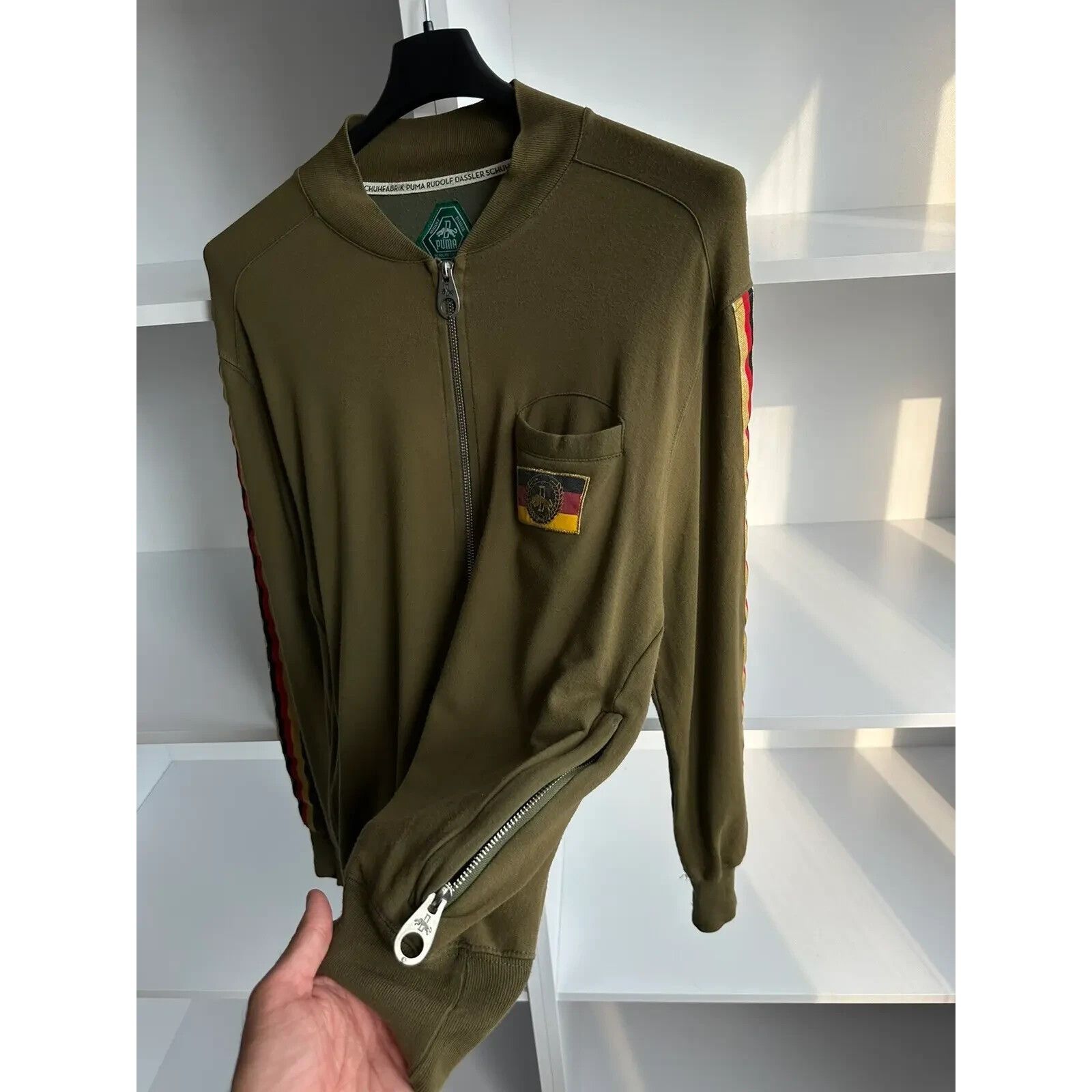 Puma VTG Puma Rudolf Dassler Rare Zip Track Jacket Size US L / EU 52-54 / 3 - 13 Thumbnail