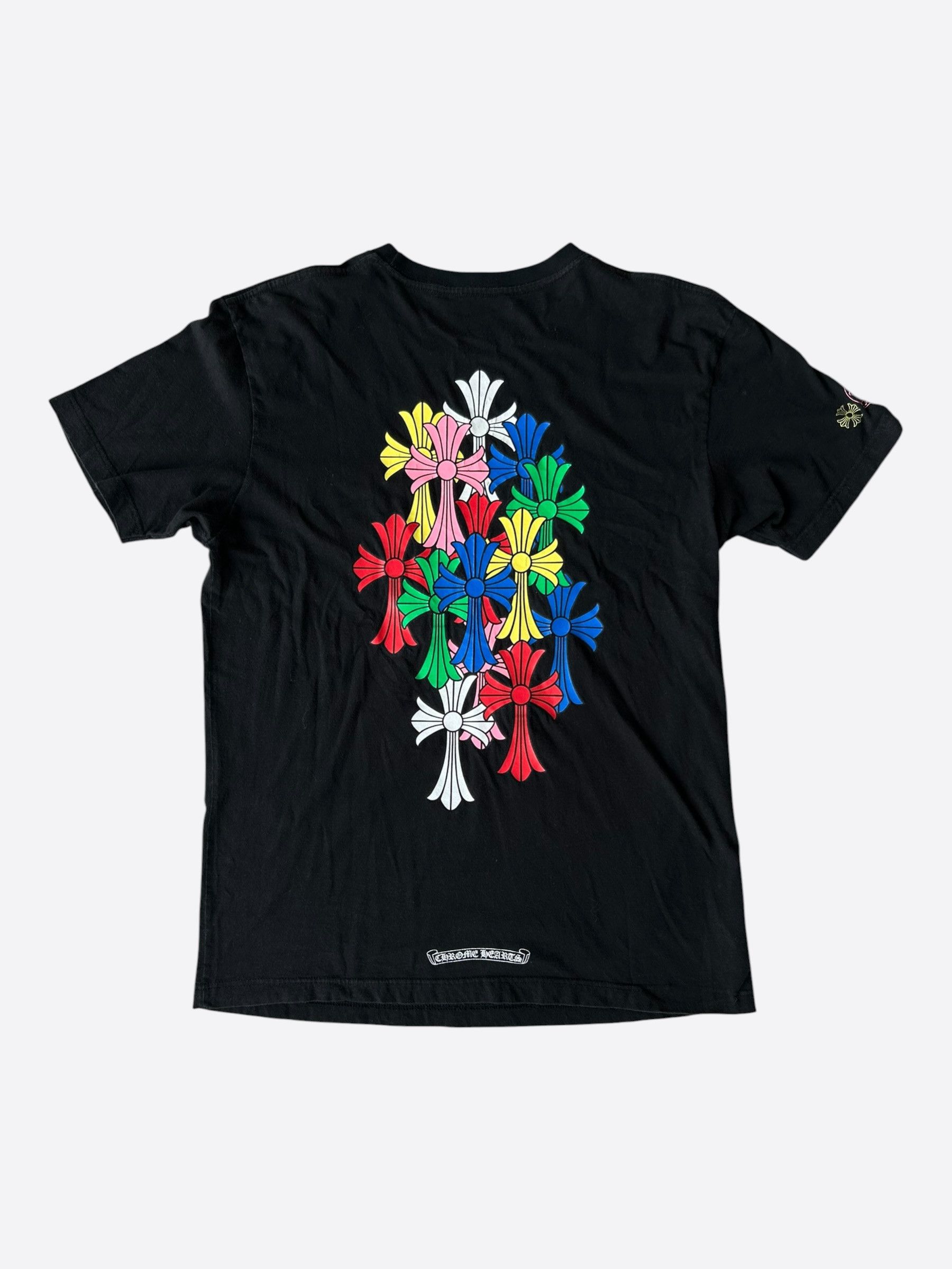 Chrome Hearts Chrome Hearts Black Multicolor Cross Logo T-Shirt Size US L / EU 52-54 / 3 - 2 Thumbnail