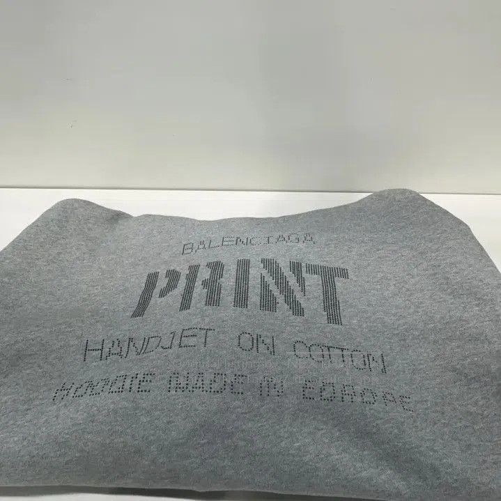Balenciaga Balenciaga FW23 Gray Letter Print Hoodie. Size US L / EU 52-54 / 3 - 8 Thumbnail