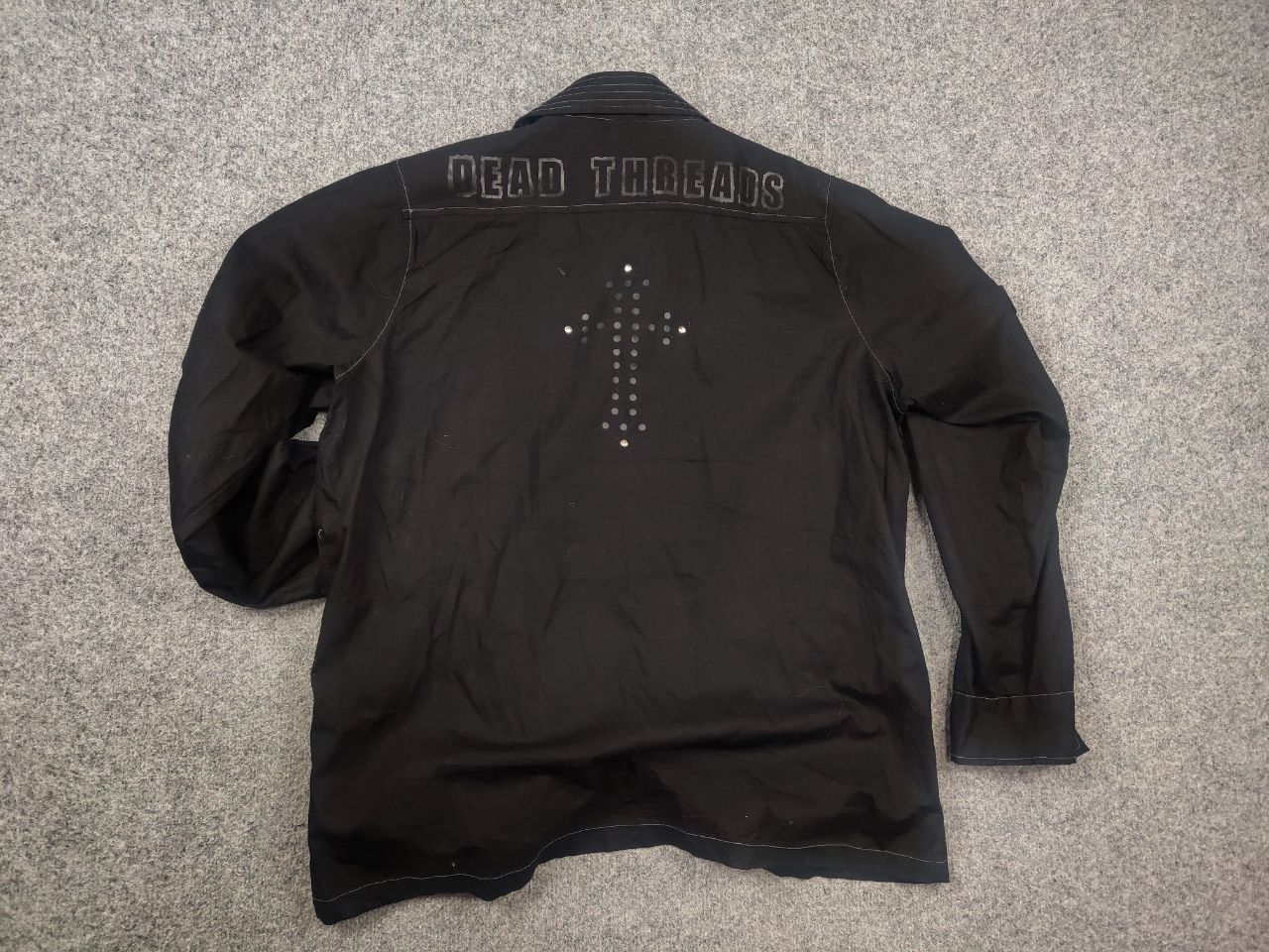If Six Was Nine Dead Threads Vintage Black Y2K Gothic Bondage Logo Shirt LGB Size US L / EU 52-54 / 3 - 12 Thumbnail