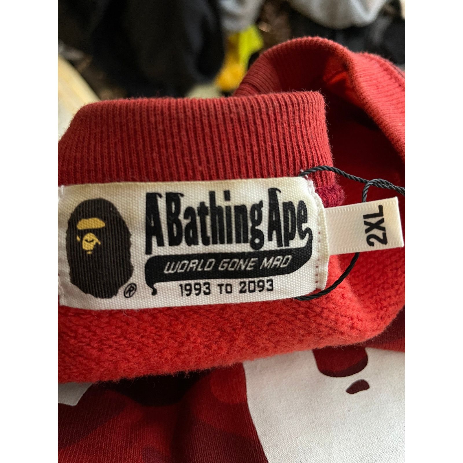 Bape Bape Red Camo Crewneck Size XXL / US 16-18 / IT 52-54 - 3 Thumbnail