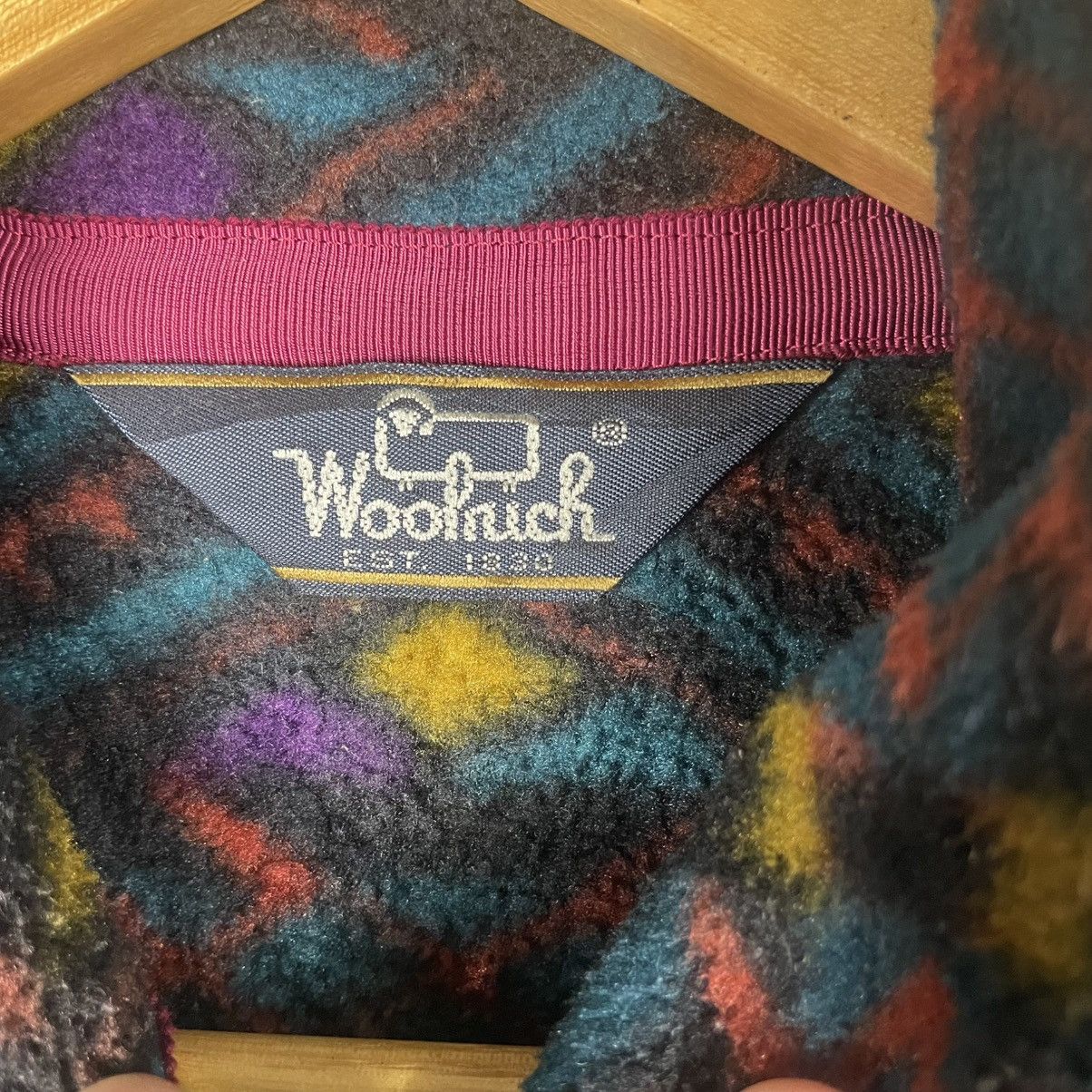 Woolrich Woolen Mills 💥80s WOOLRICH AZTEC MULTICOLOUR FLEECE SWEATER ZIP Size US L / EU 52-54 / 3 - 9 Thumbnail