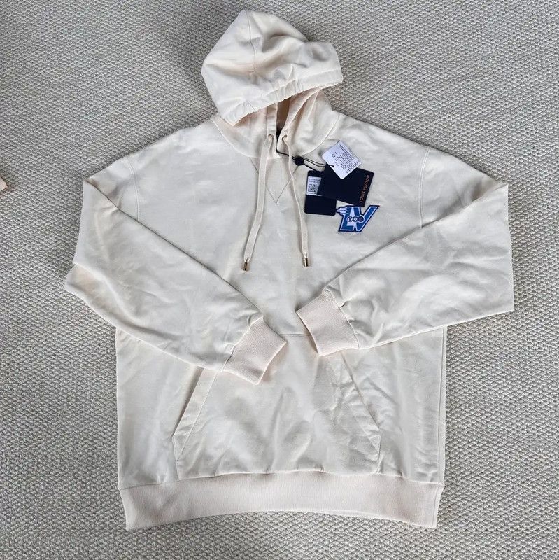 Louis Vuitton Louis Vuitton Beige Cotton Women's Hoodie 0089 Size M / US 6-8 / IT 42-44 - 1 Thumbnail