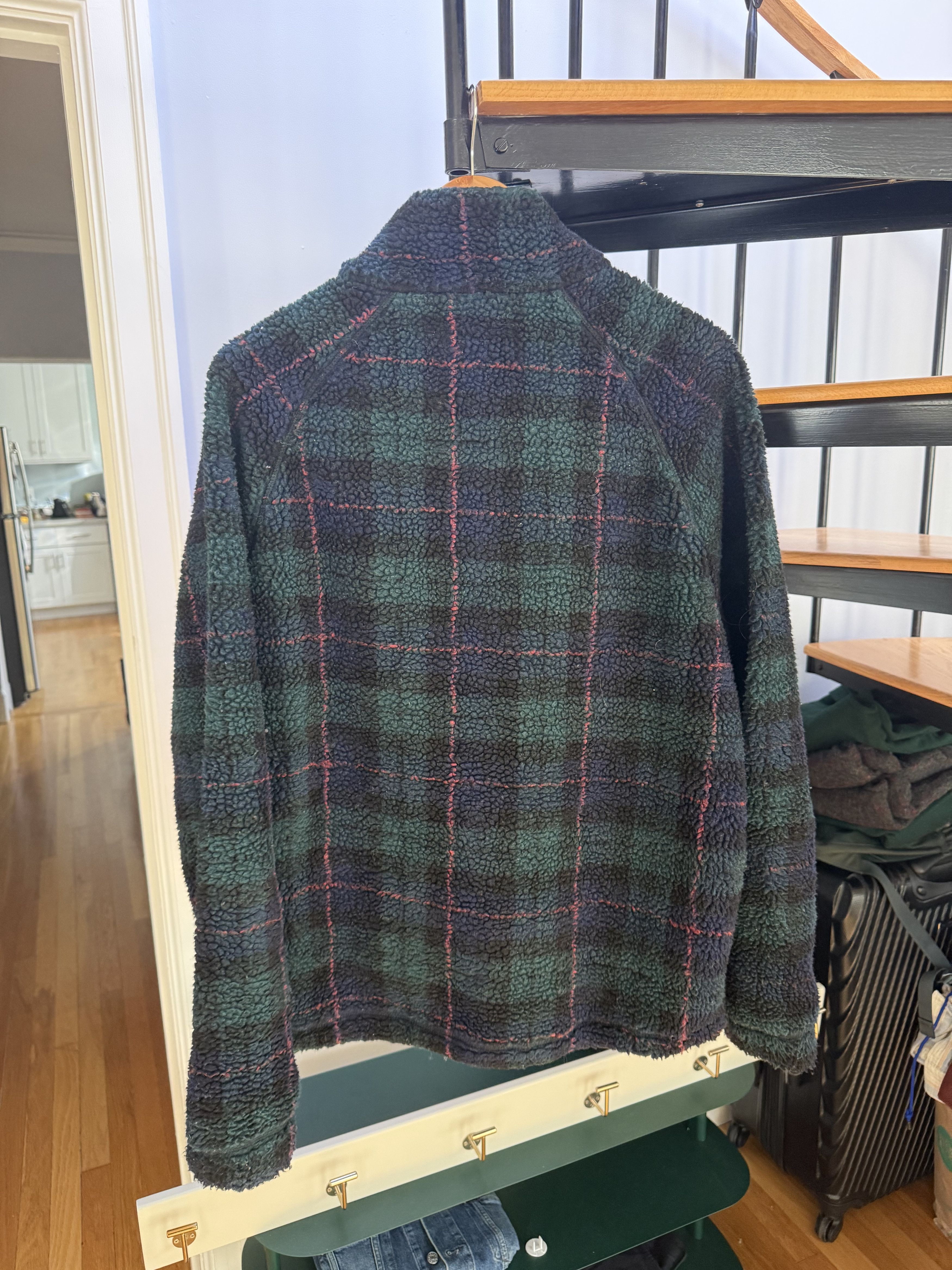 Les Deux Les Deux Green Plaid Fleece Jacket – Size L Size US L / EU 52-54 / 3 - 3 Thumbnail