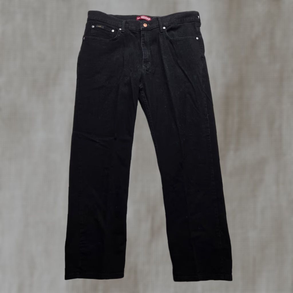 Lee LEE Jeans Black 38x30 Regular Fit Straight Denim Pants Mens Adult XS? Size US 38 / EU 54 - 1 Thumbnail