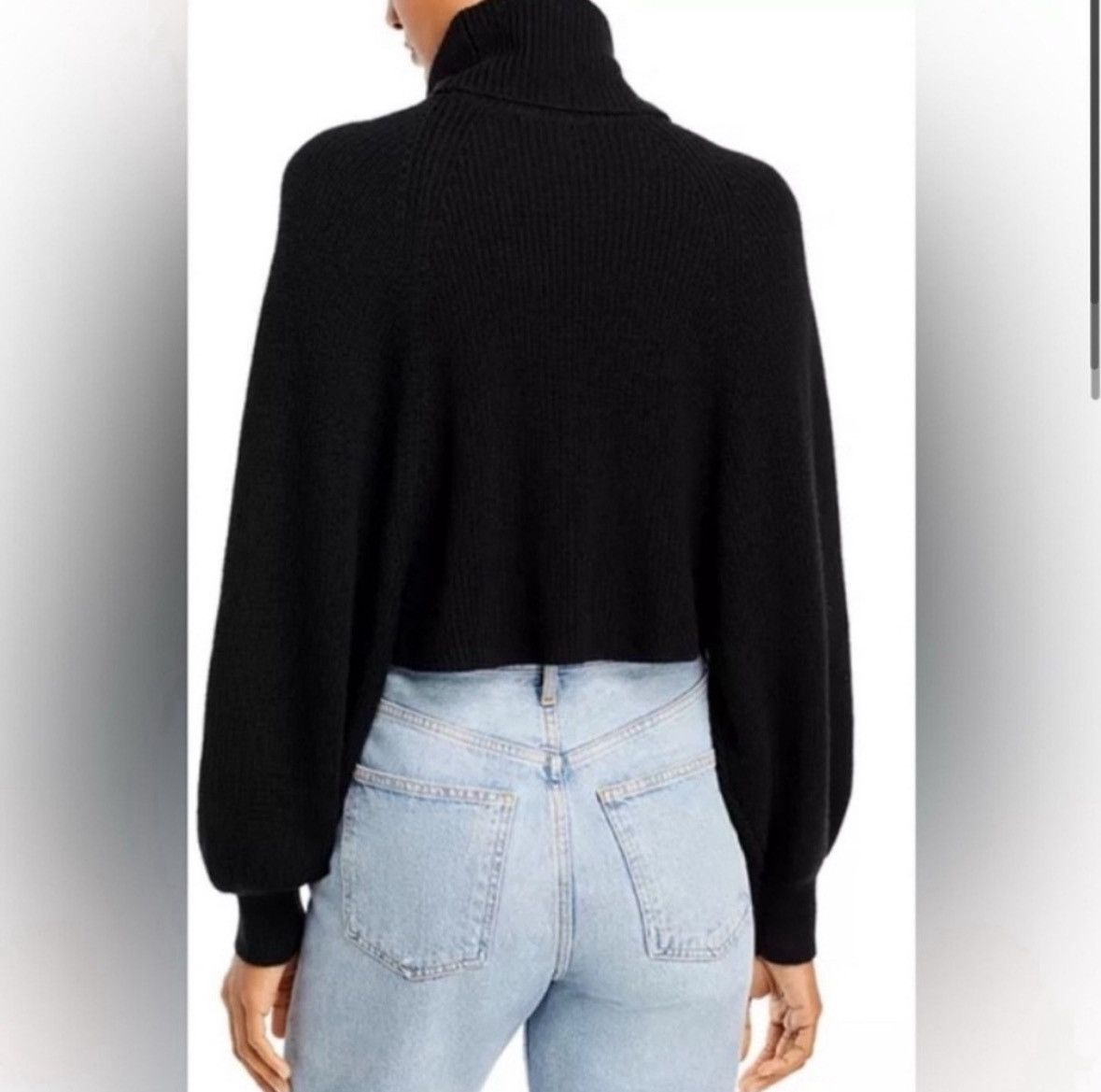 Alice + Olivia Alice and Olivia Noriko Cropped Turtleneck Sweater/XS Size XS / US 0-2 / IT 36-38 - 2 Thumbnail