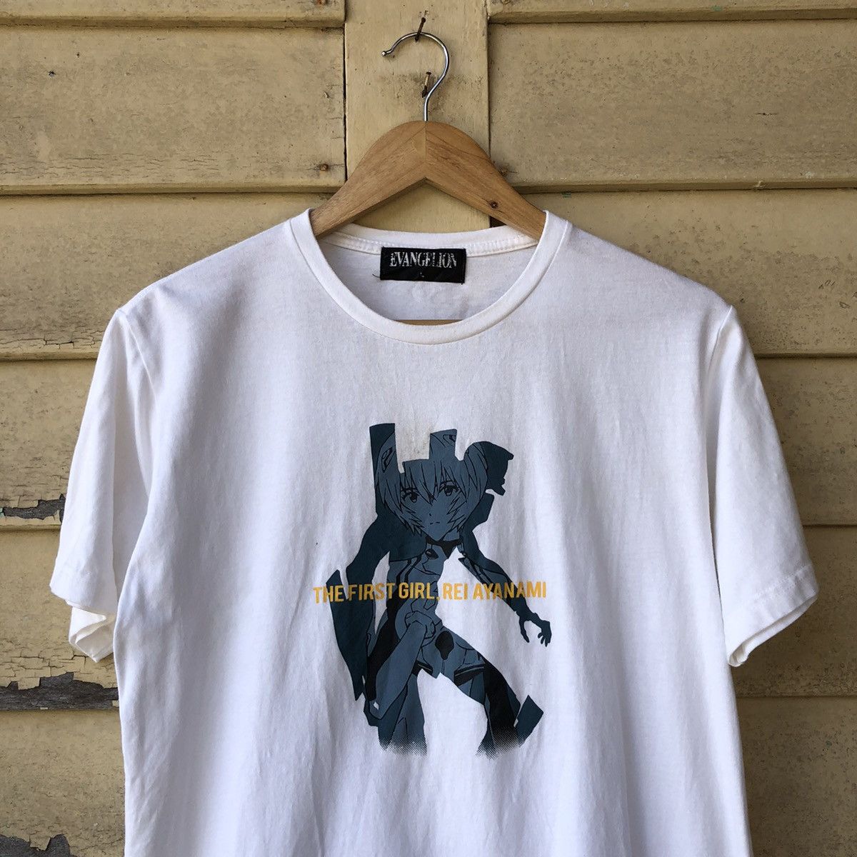 Anime Vintage y2k EVANGELION The First Girl Rei Ayanami Tshirt Size US L / EU 52-54 / 3 - 2 Thumbnail