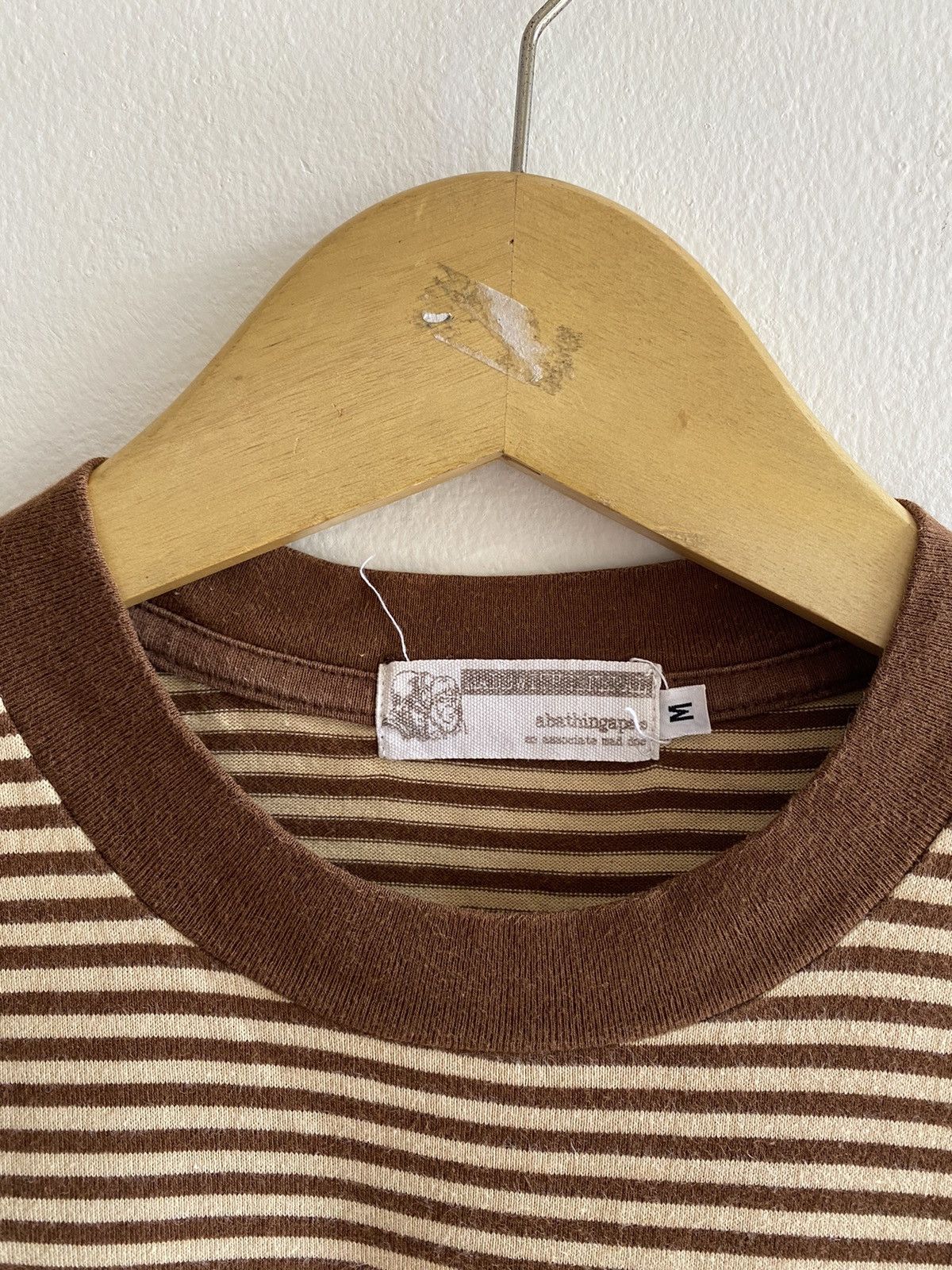 Bape × Vintage A Bathing Ape Striped Pocket Tee Size US M / EU 48-50 / 2 - 6 Thumbnail