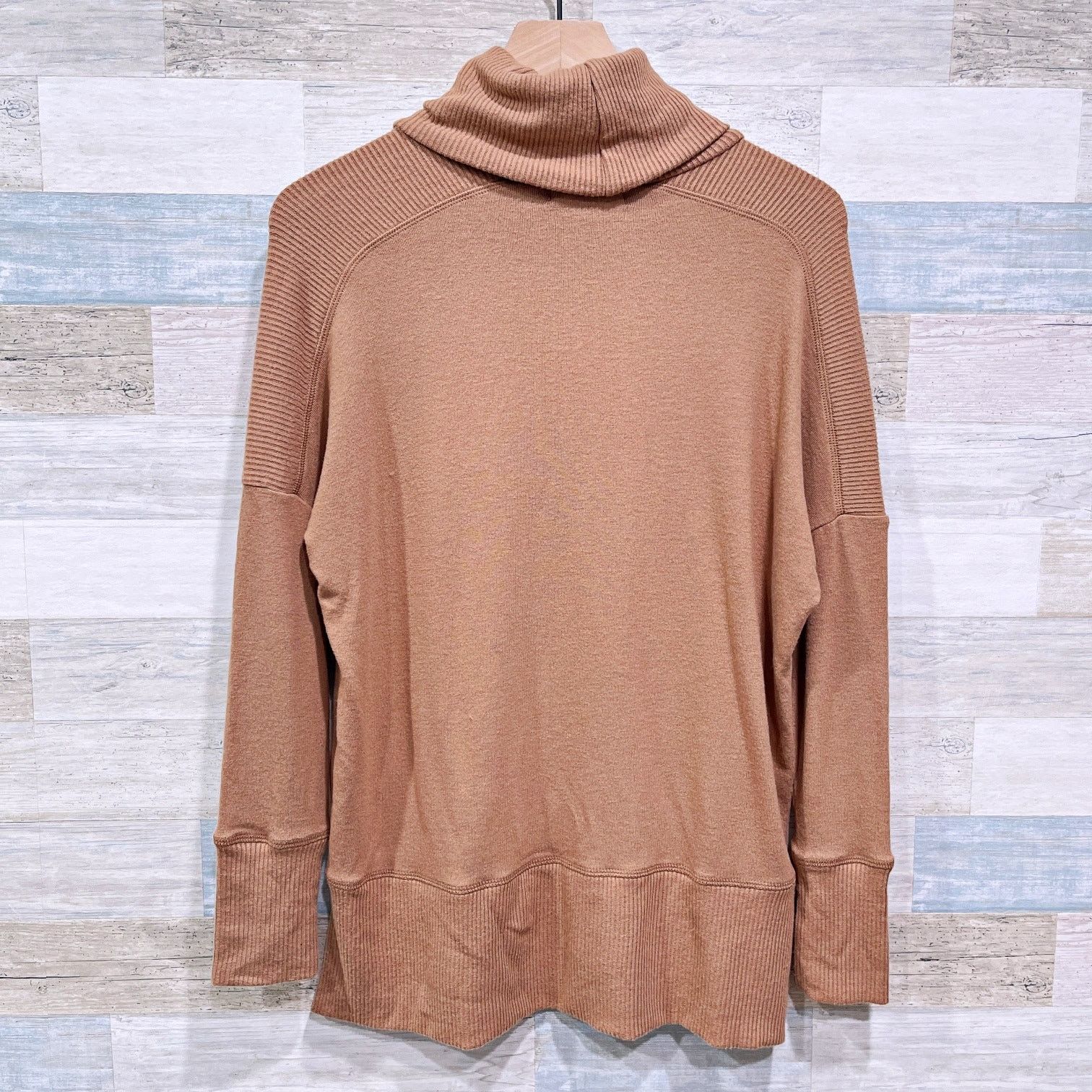 Michael Stars Michael Stars Bea Brushed Turtleneck Camel Brown S Size S / US 4 / IT 40 - 4 Thumbnail