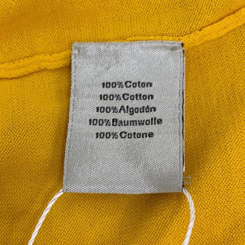Hermes Hermes Yellow cotton round-neck short-sleeve knit top Size US L / EU 52-54 / 3 - 7 Thumbnail