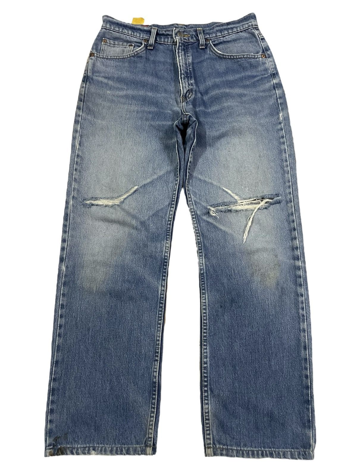 Edwin Rare 90s Edwin US Classic Loose Straight Fit Ripped Jeans Size US 32 / EU 48 - 1 Thumbnail