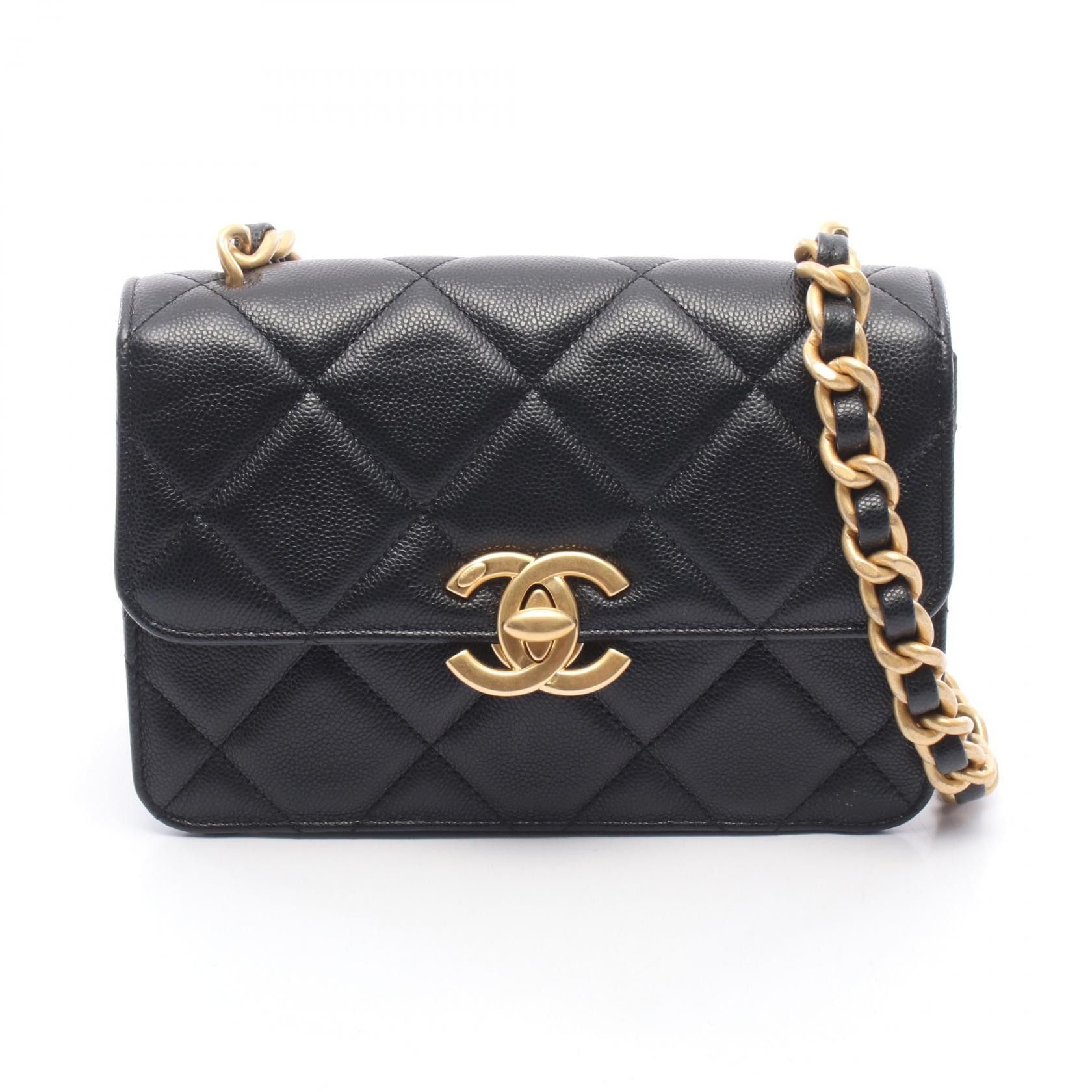 Chanel Chanel Chanel Matelasse Caviar Skin Small Flap Shoulder Bag Leather Shoulder Bag DUTY FREE for USA Size ONE SIZE - 1 Thumbnail