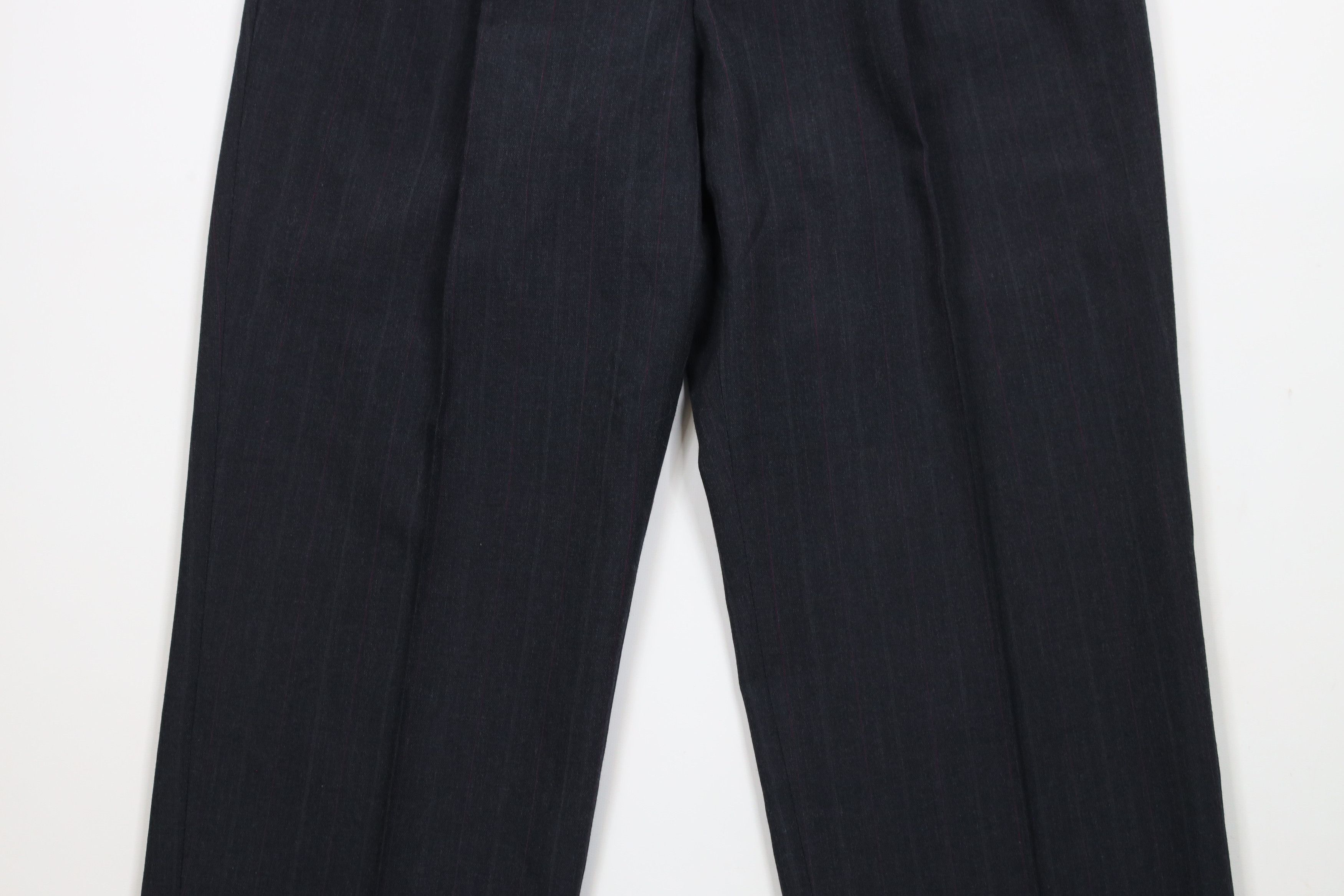 Vintage Vintage 90s Streetwear Pinstriped Wide Leg Chino Pants USA Size US 32 / EU 48 - 3 Thumbnail