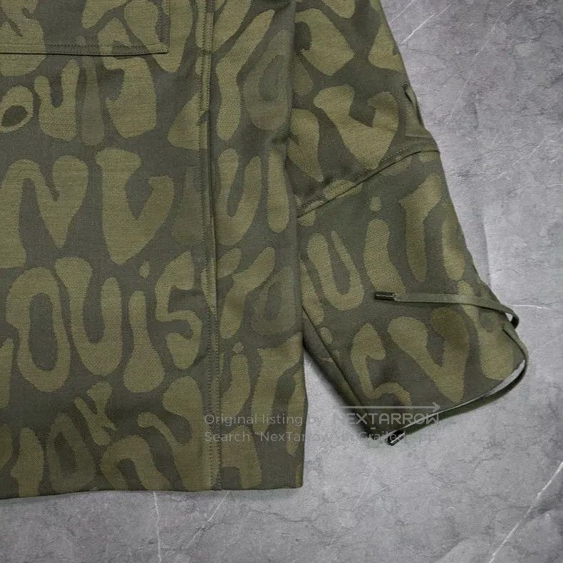Louis Vuitton Louis Vuitton Army green jacket with monogrammed logo jack Size US L / EU 52-54 / 3 - 3 Thumbnail